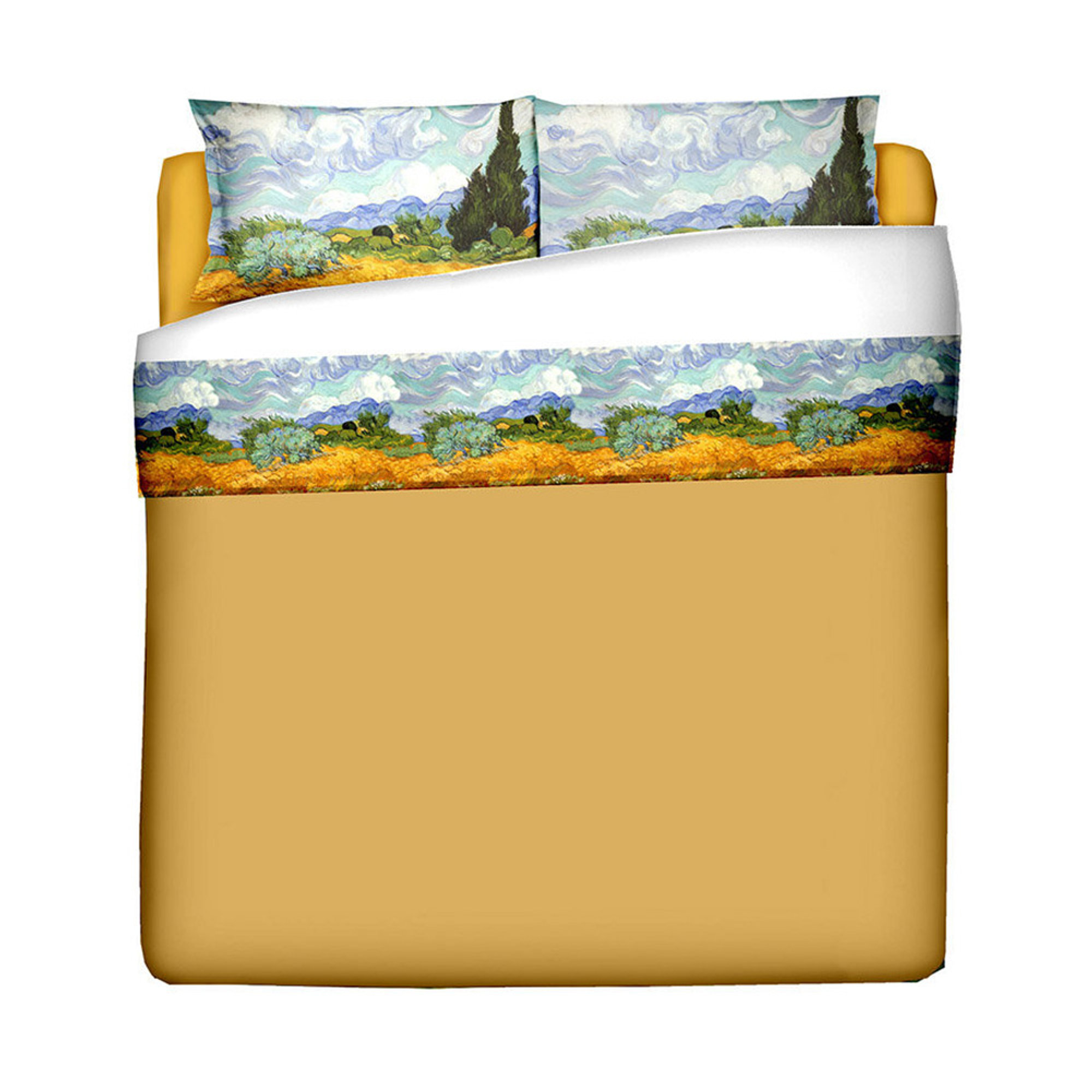Parure LENZUOLA - VAN GOGH - Campo di grano TeleD'Autore vista0