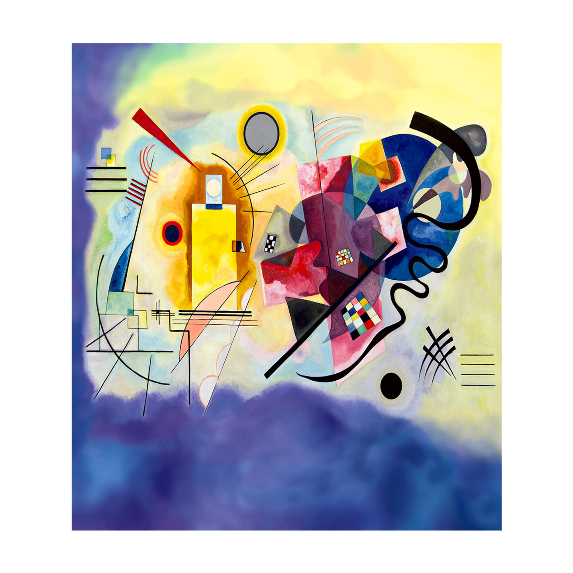 Telo mare - KANDINSKY - Giallo Rosso Blu TeleD'Autore vista1