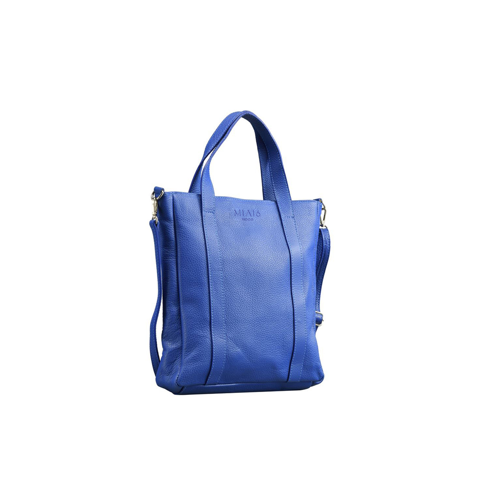 Borsa a mano in pelle morbida blu MIA16 VENEZIA vista0