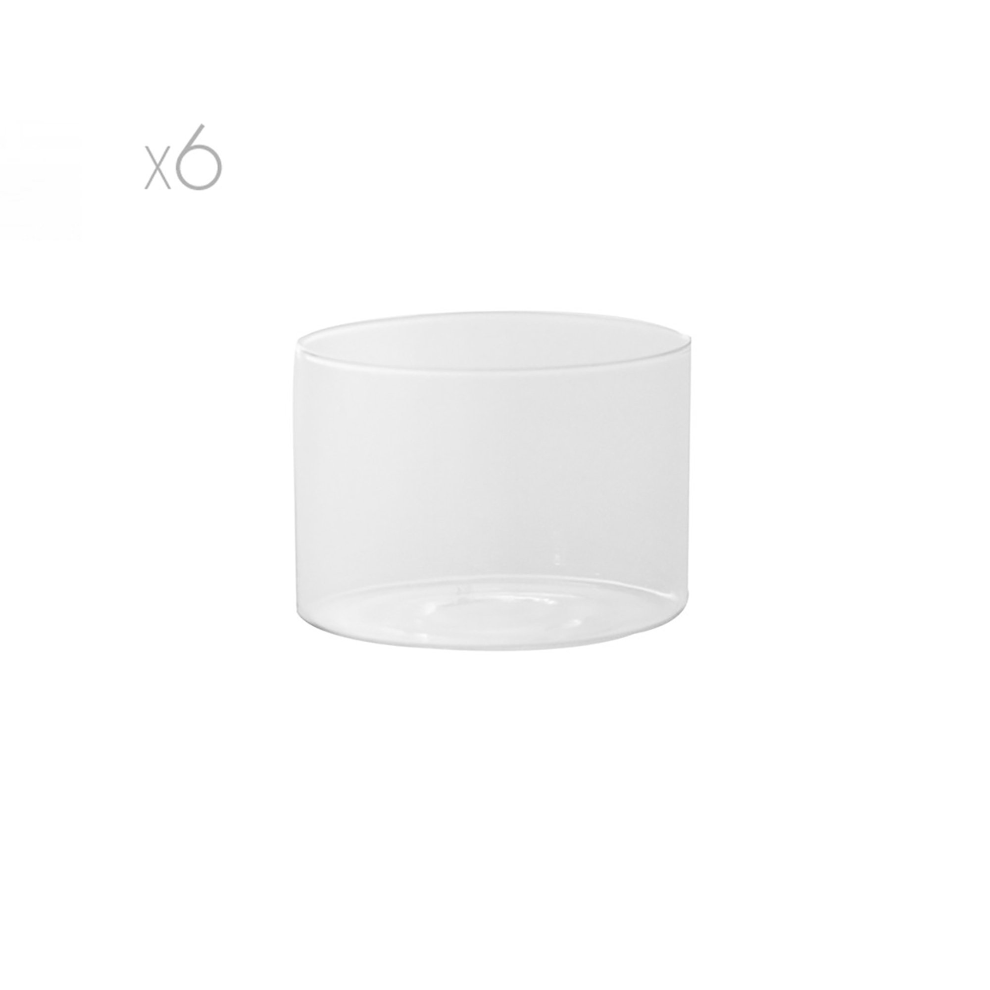 Set 6 bicchieri LIME LINE Tumbler basso cl 34 H6, trasparente KnIndustrie vista0