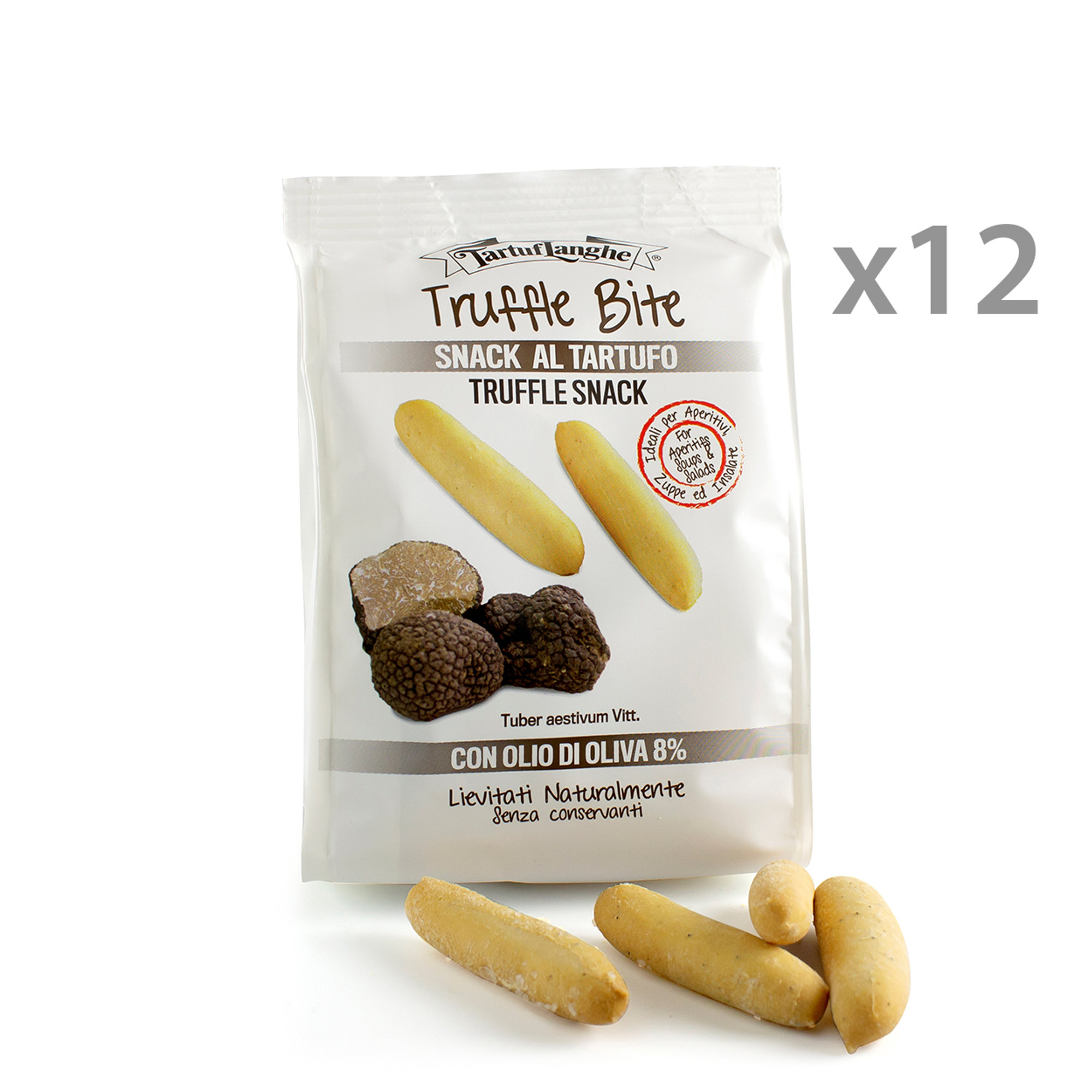12 pacchetti - Mini Grissini al tartufo 100 gr TartufLanghe vista0
