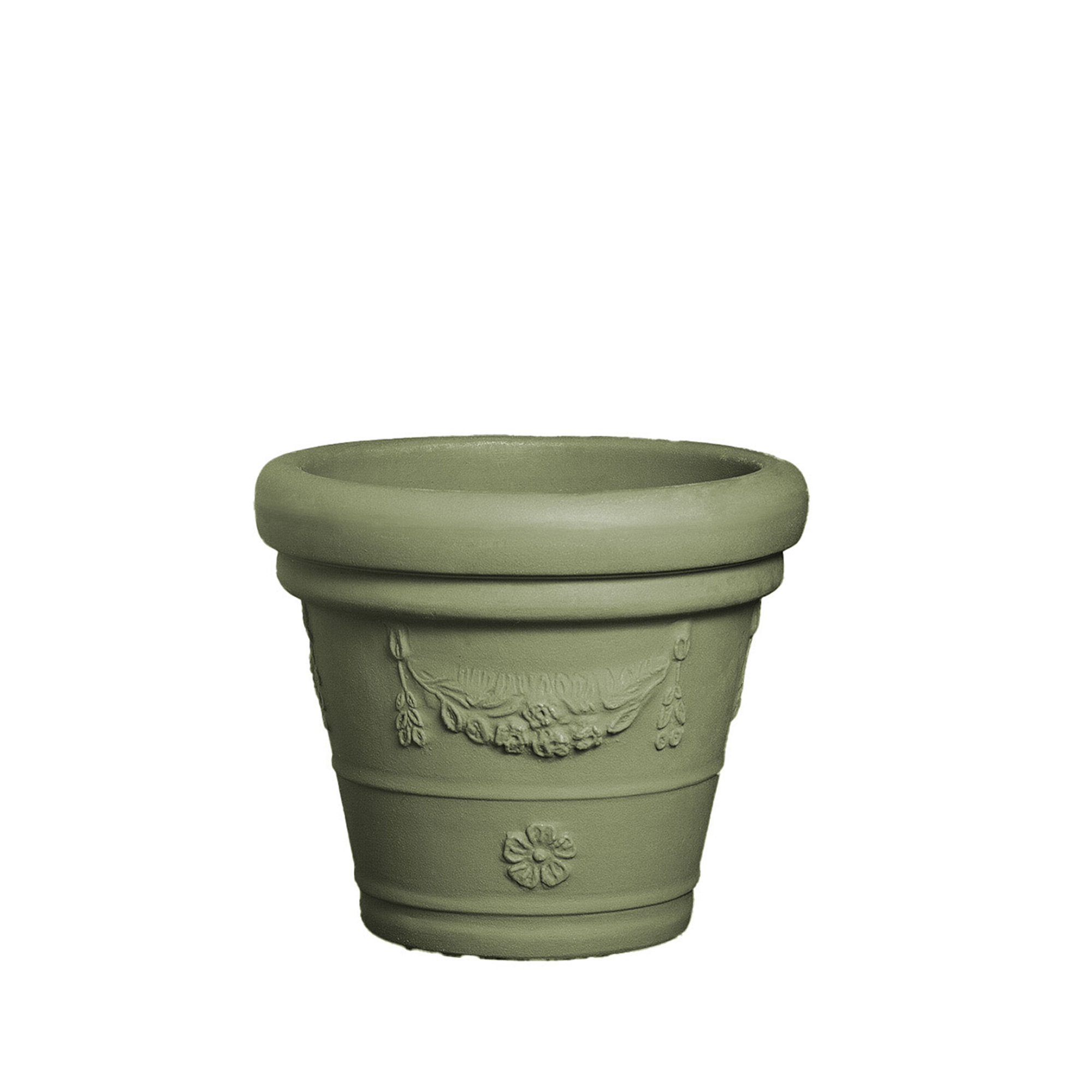 Vaso festonato Ø50, colore salvia Serralunga vista0