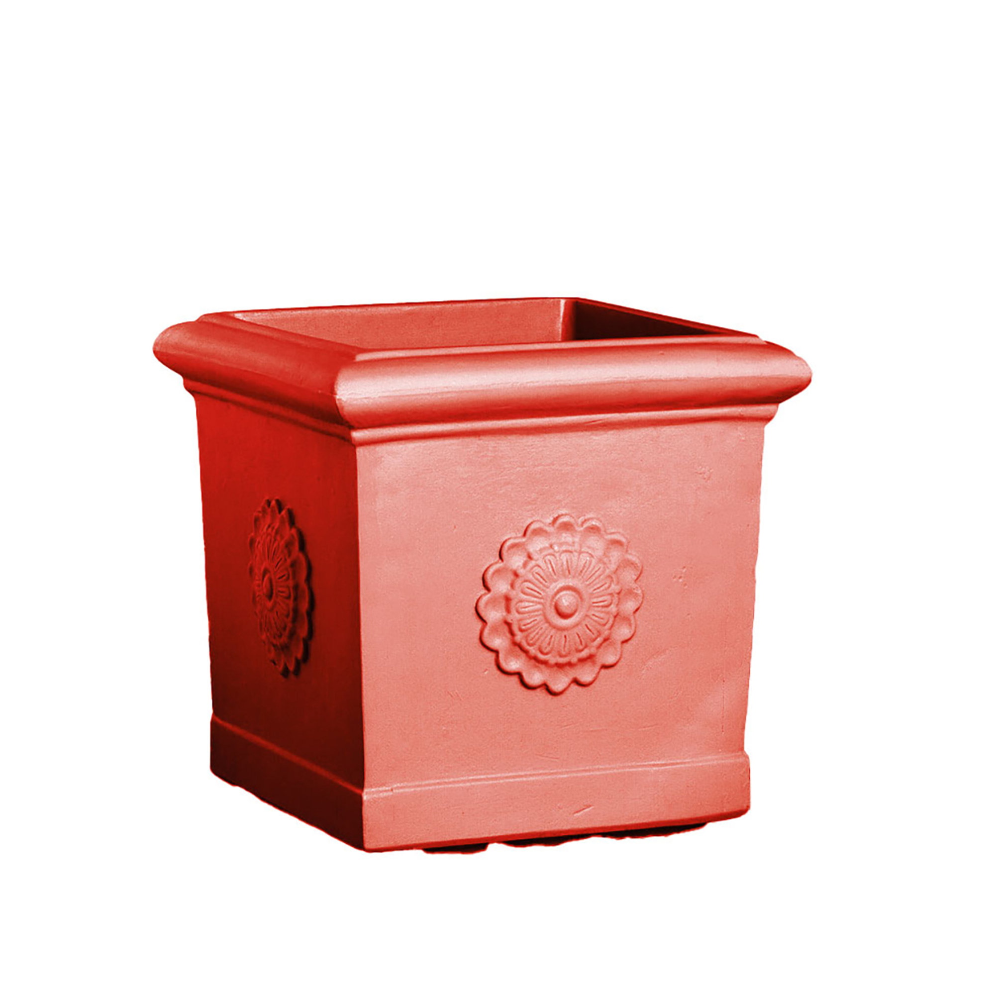 Vaso quadro fiore, colore corallo Serralunga vista0