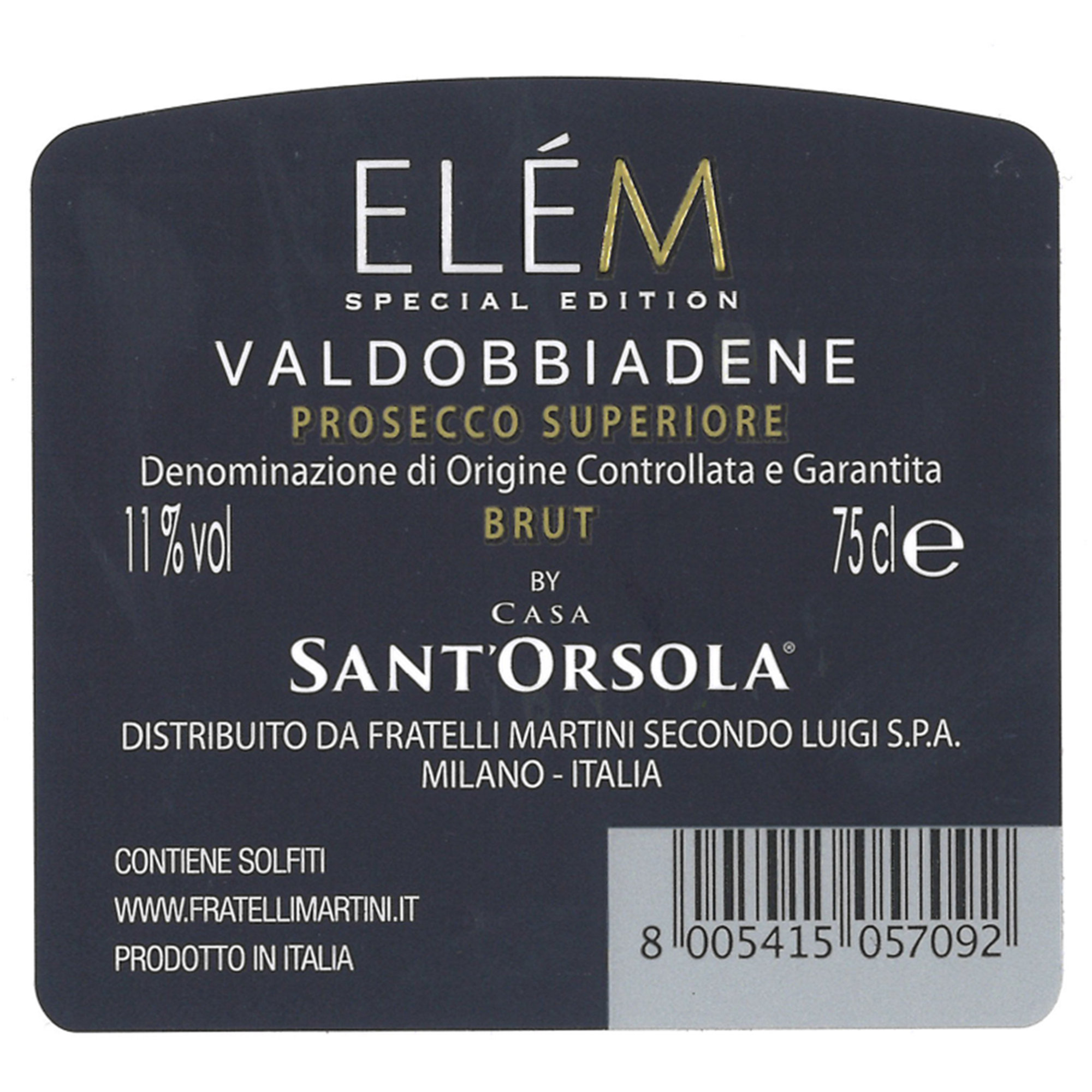 3 bottiglie - Valdobbiadene DOCG Prosecco Superiore + Sabrage Card in OMAGGIO Elem vista1