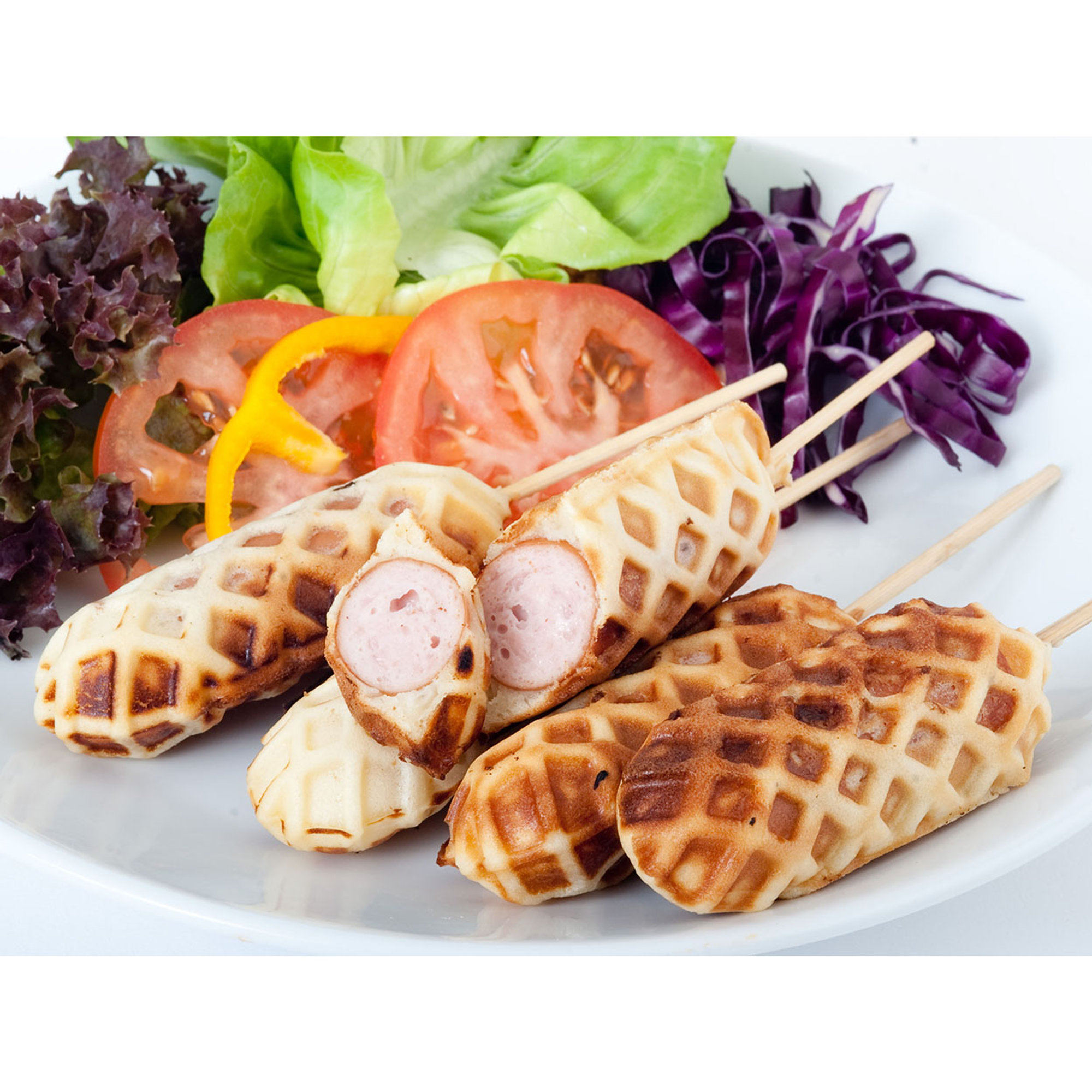 Piastra per waffle a stecco Beper vista10