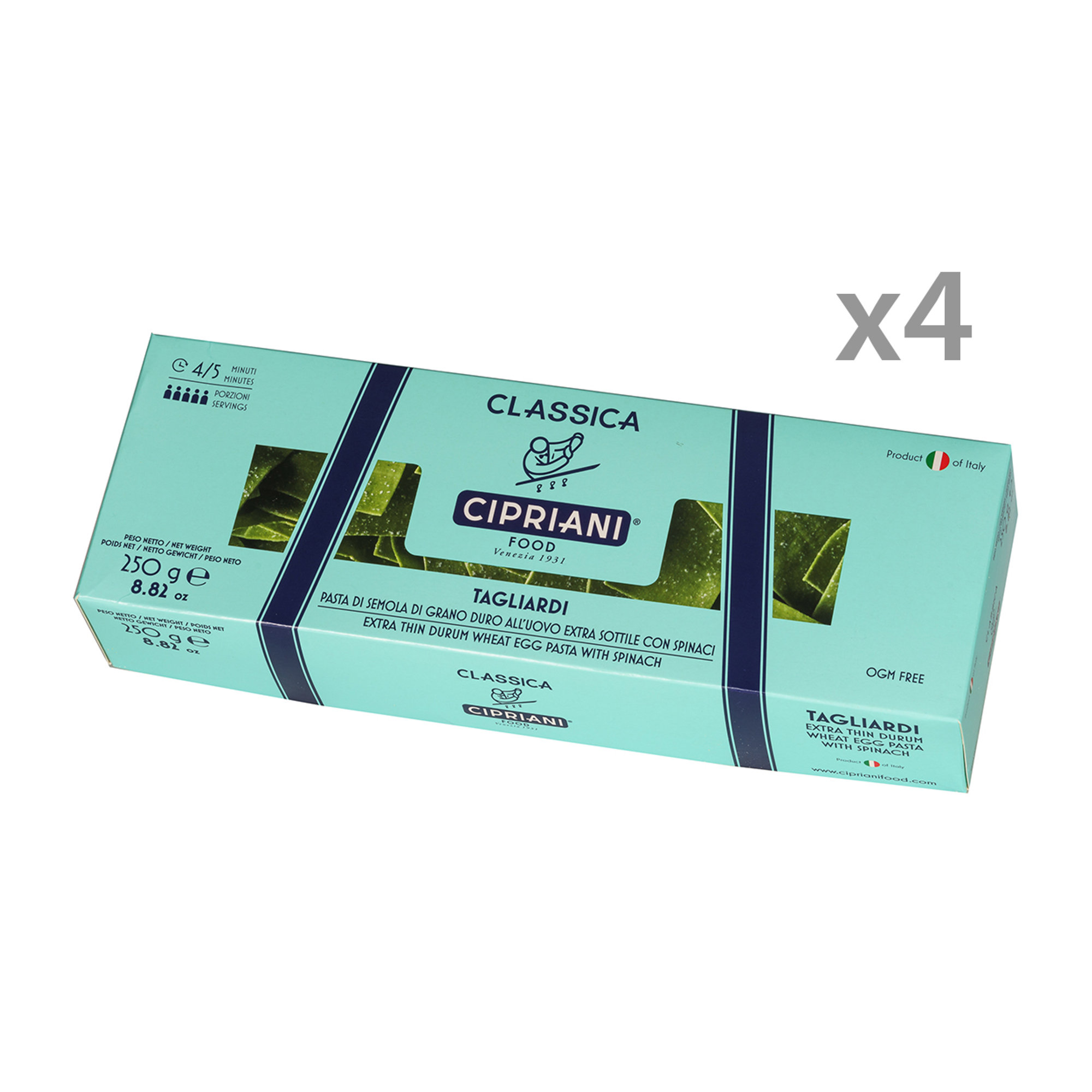 4 confezioni - Tagliardi agli spinaci "Linea Classica" 250 gr Cipriani-22 vista0