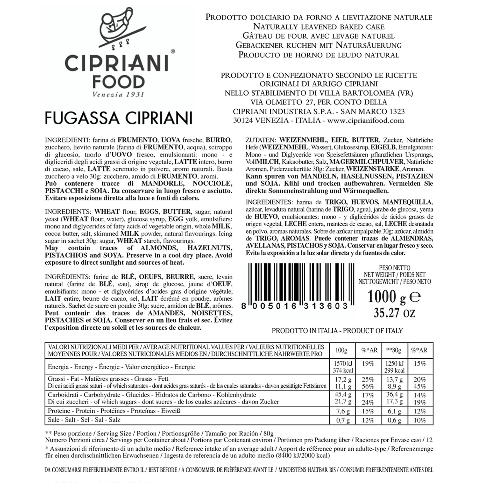 1 confezione - Focaccia in latta 1 kg Cipriani-22 vista1