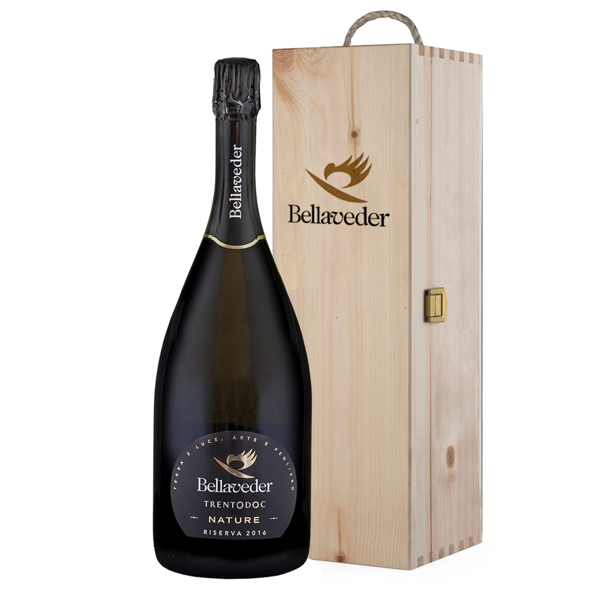 1 bottiglia Magnum - Trentodoc Brut Riserva 2016 con cofanetto in legno Bellaveder vista0