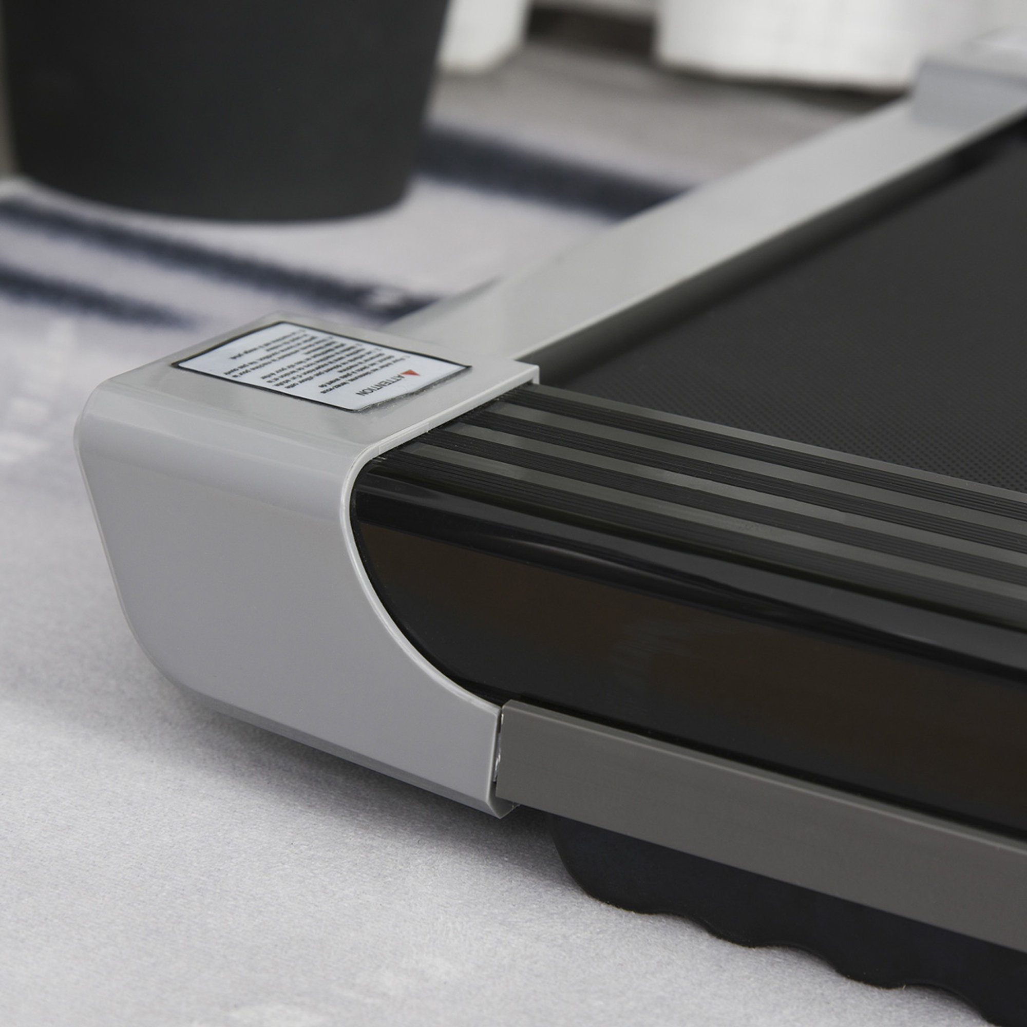 Tapis roulant elettrico senza manubrio con motore 500 W e 2 Ruote Fitness at home vista15