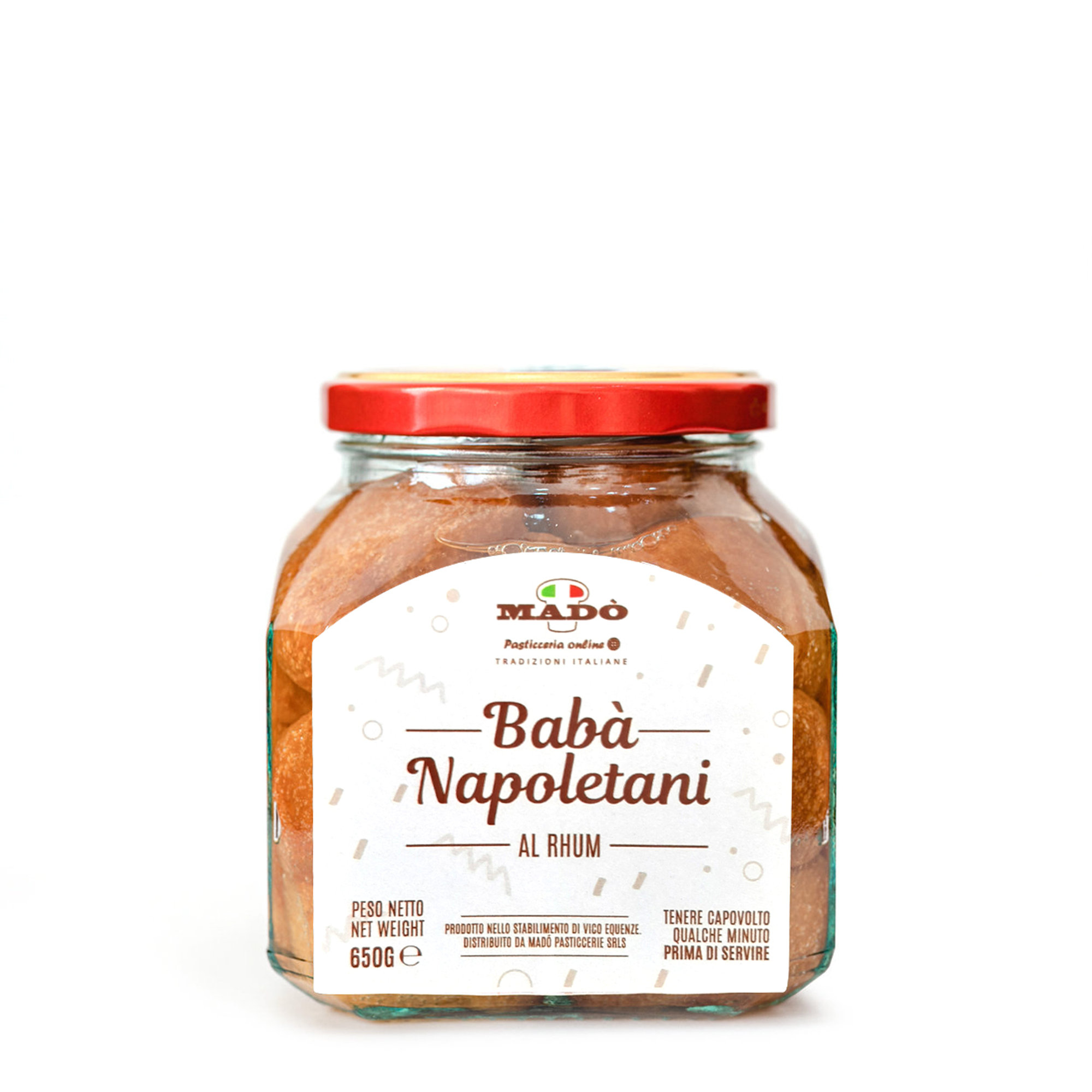 Babà napolitana con ron 650 gr Madò Pasticcerie vista0