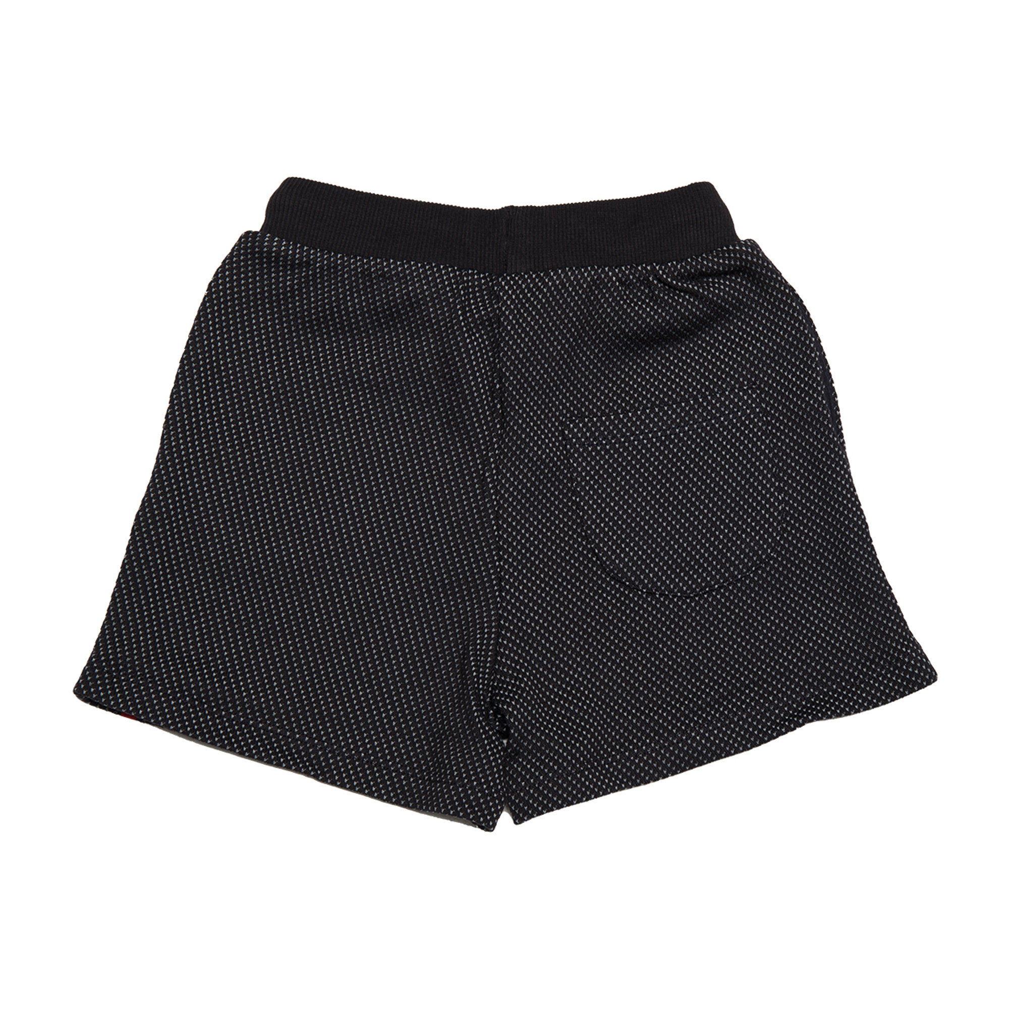Short in cotone piquet nero e grigio DOUUOD vista2
