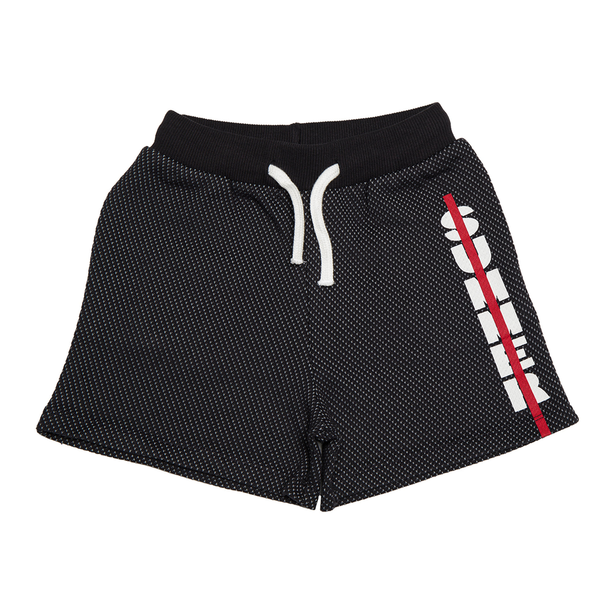 Short in cotone piquet nero e grigio DOUUOD vista0