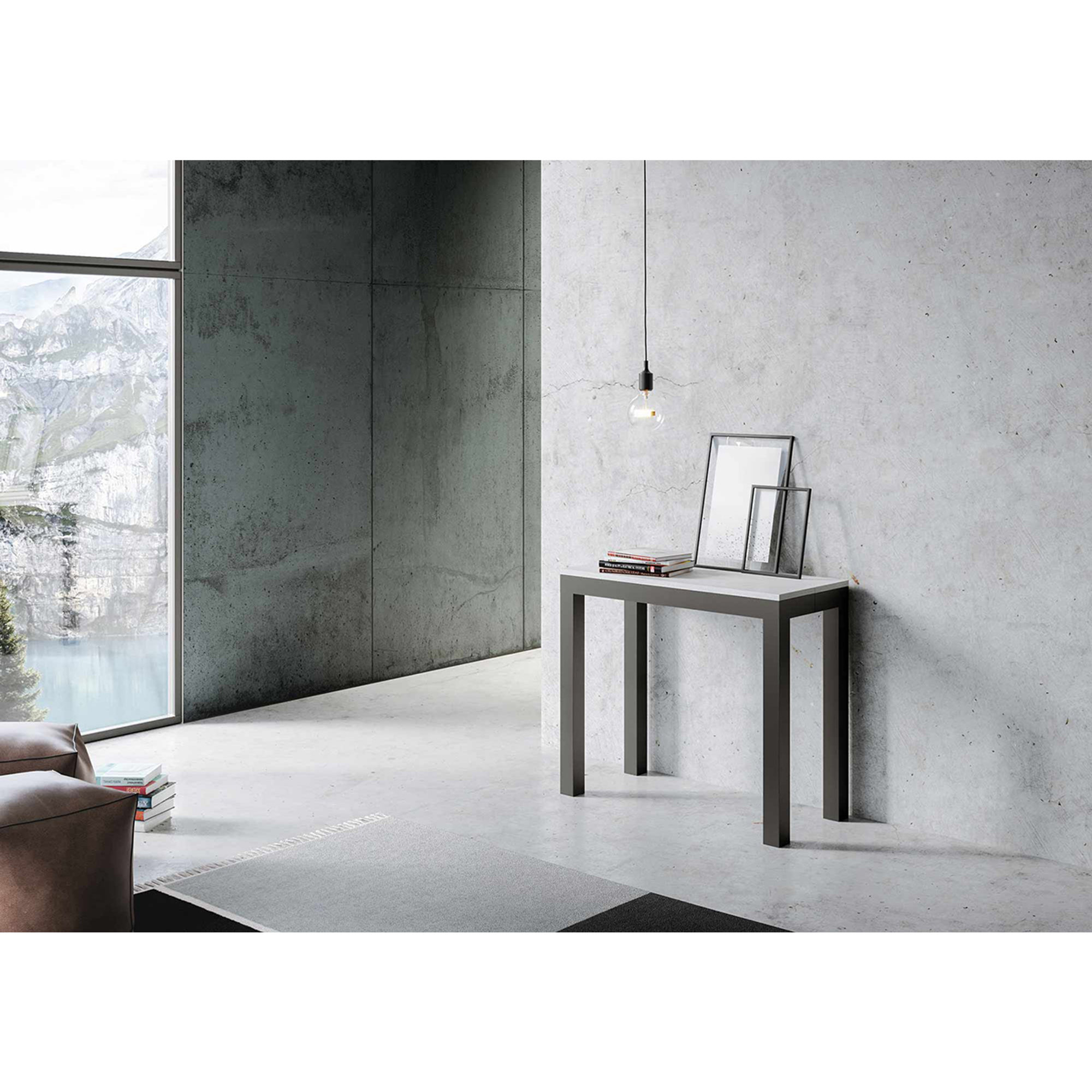 Consollle allungabile Everday Evolution 40/300, bianco frassino/antracite Consolle allungabili vista1