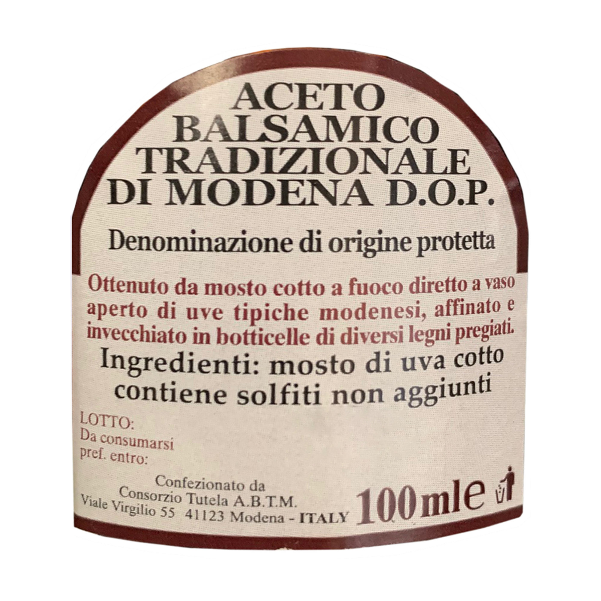 Aceto Balsamico Tradizionale di Modena DOP Affinato 100 ml Compagnia del Montale vista1