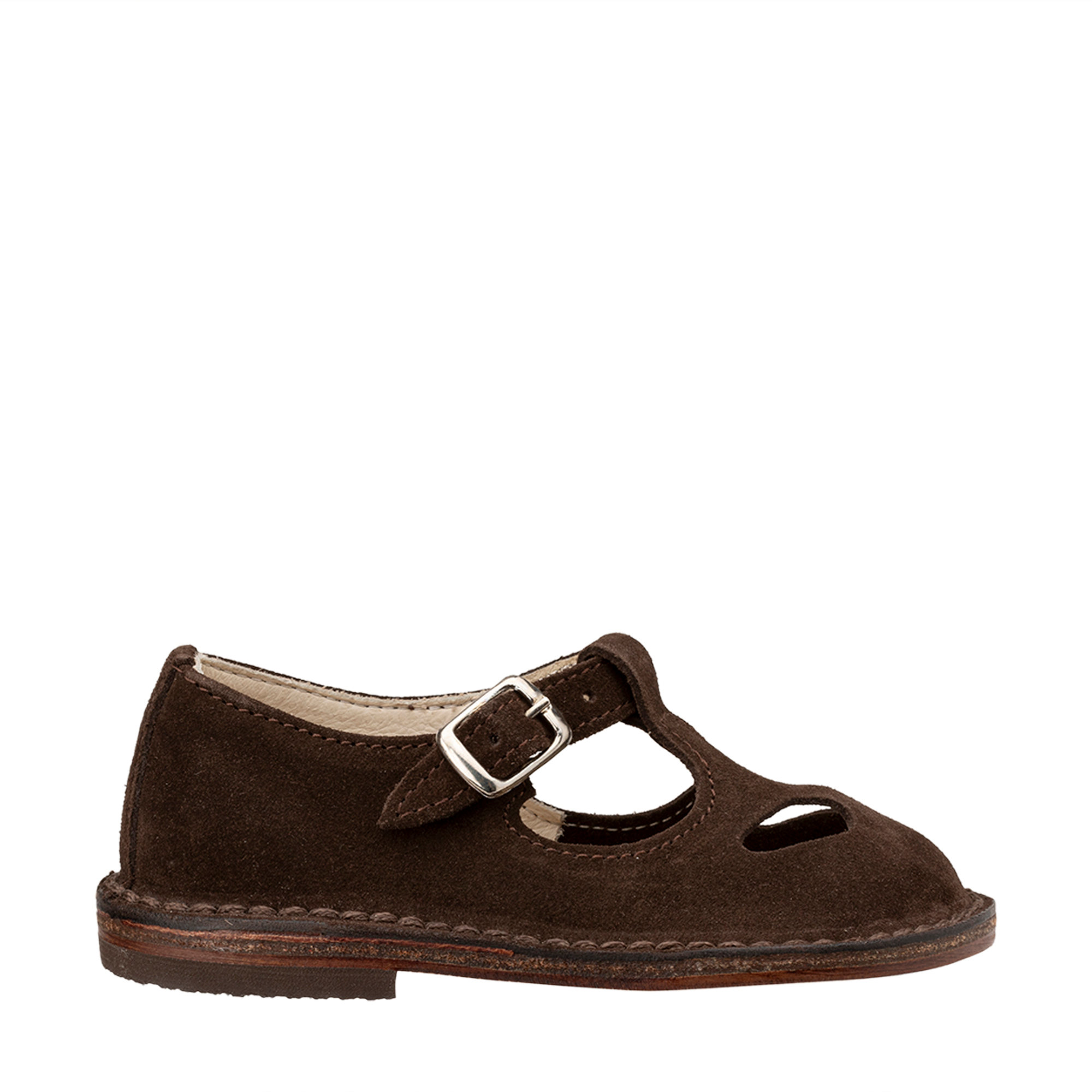 Sandali cut out scamosciati testa di moro Pepè shoes vista0