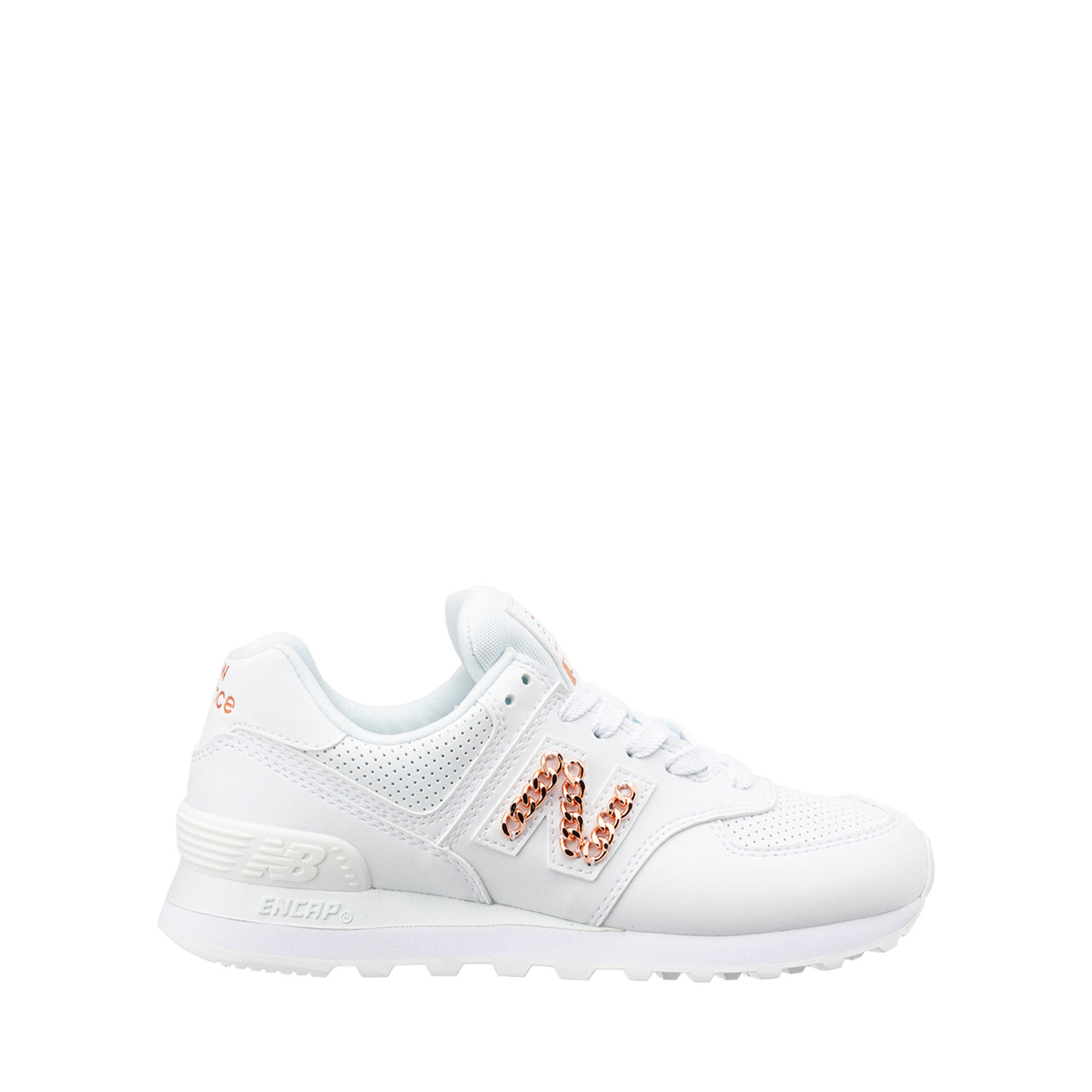 Sneakers 574 in pelle bianche New Balance vista0