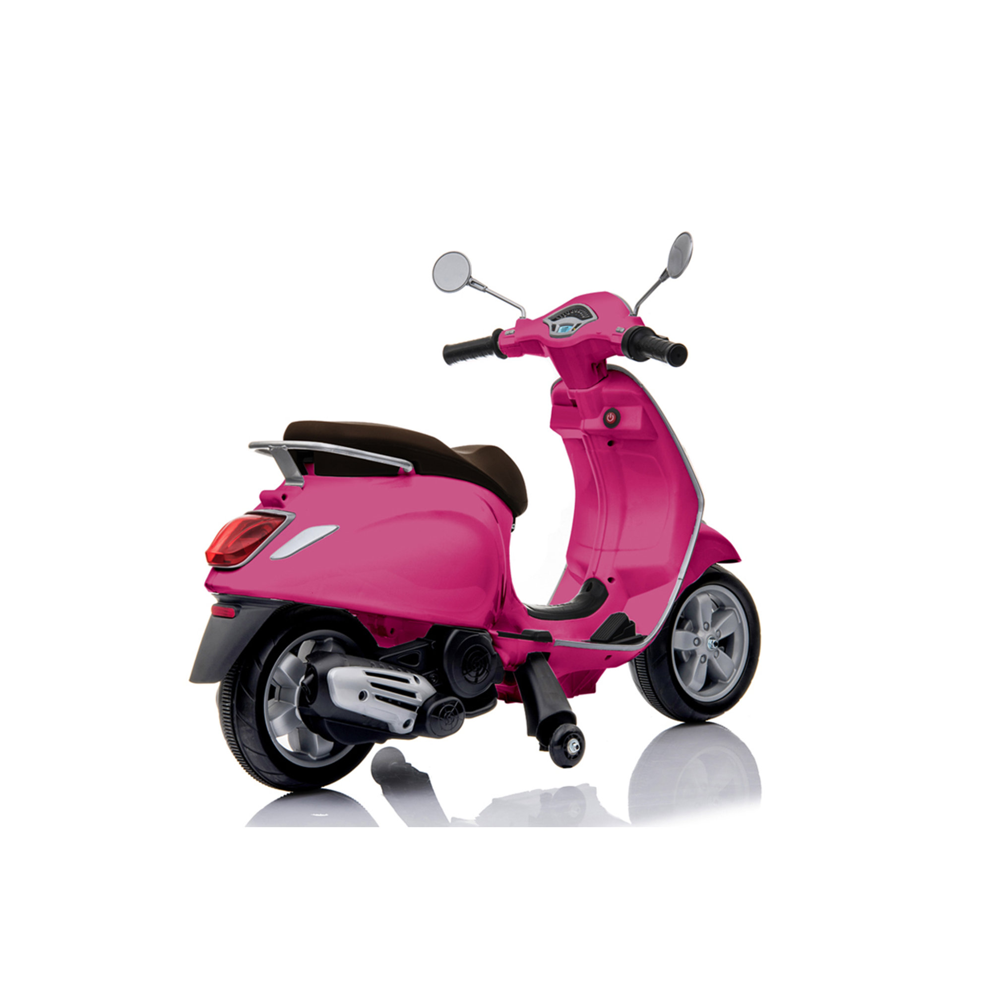 Vespa Primavera rosa 12V Baby Car - BCS vista2