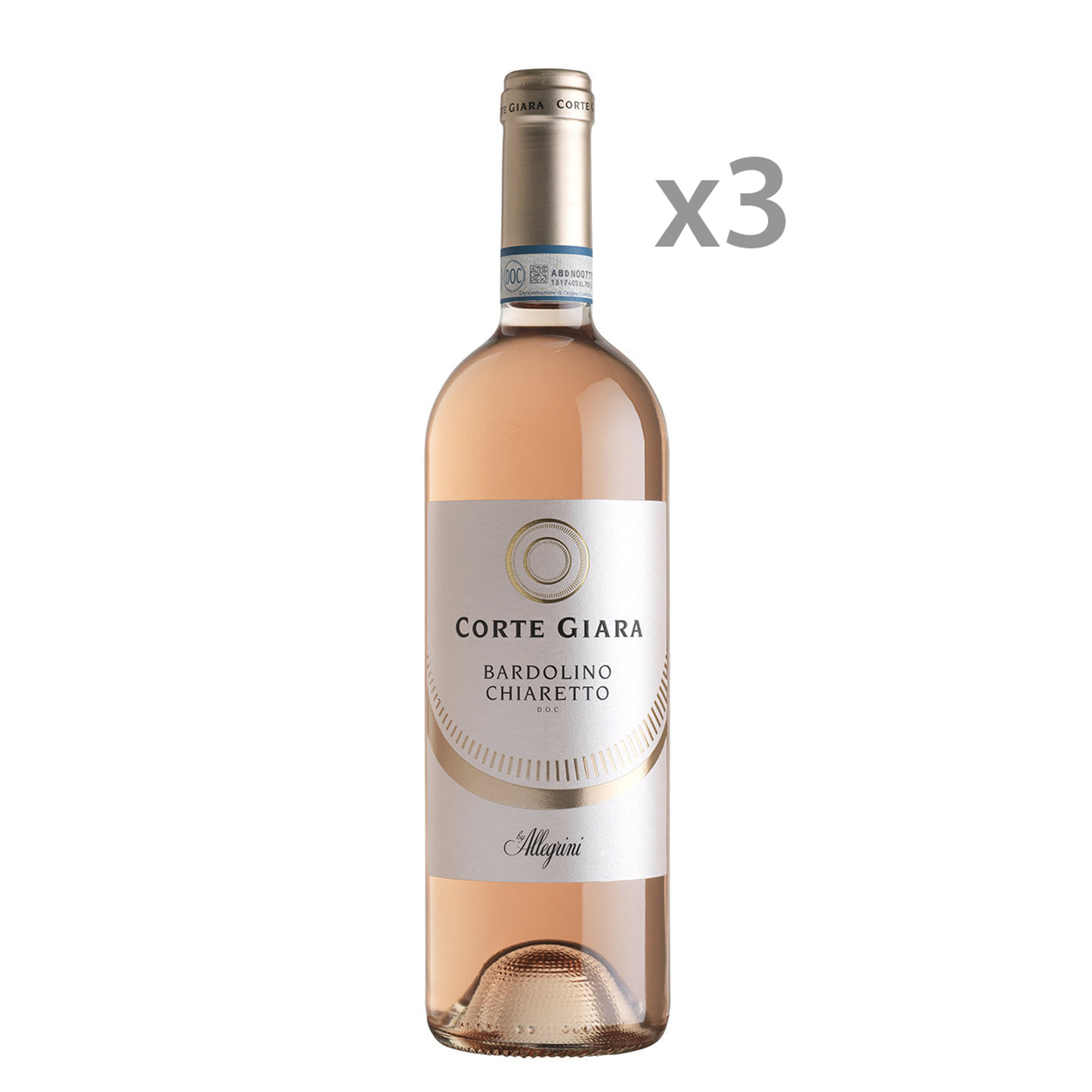 3 bottiglie - Bardolino Chiaretto 2019 Corte Giara vista0