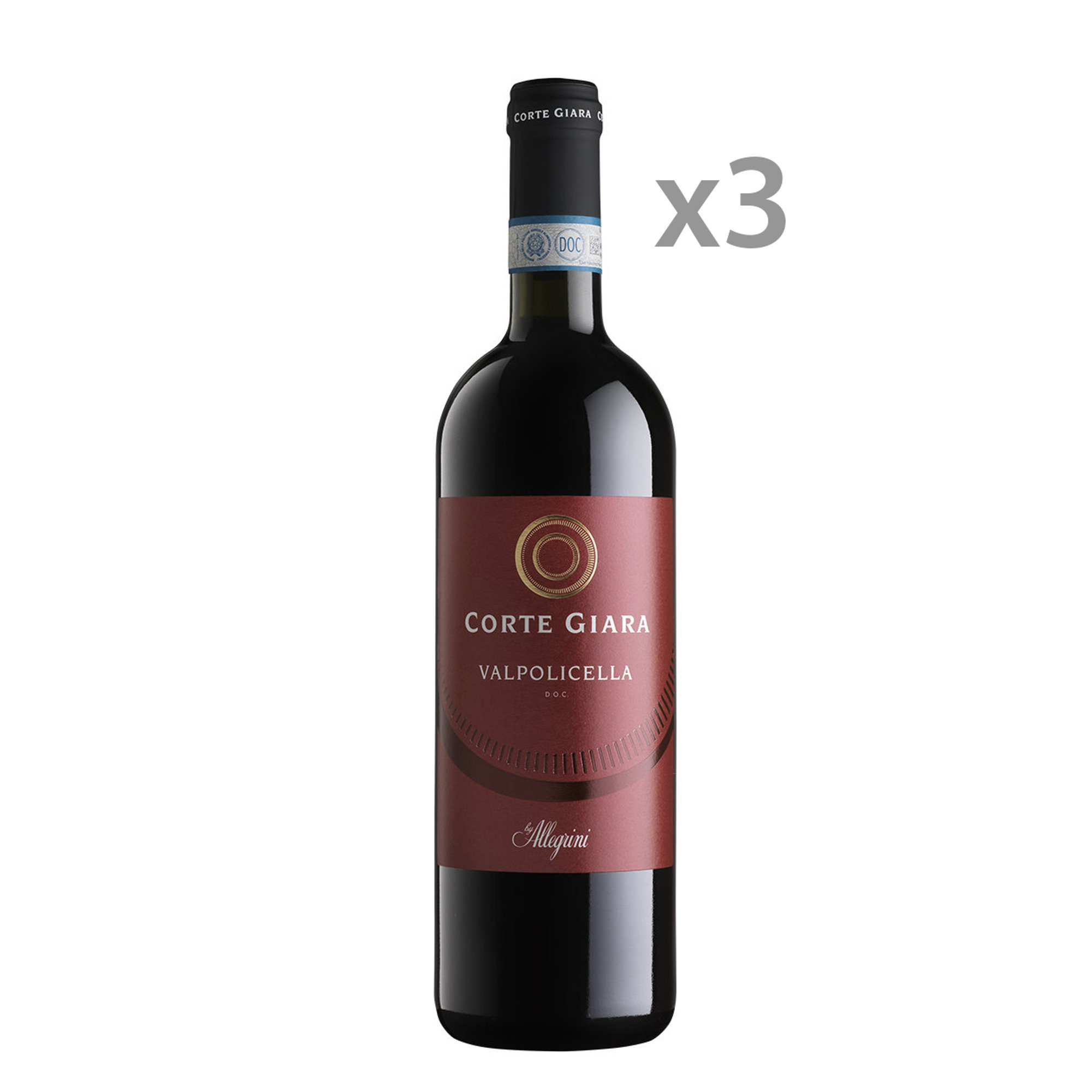 3 bottiglie - Valpolicella DOC 2019 Corte Giara vista0