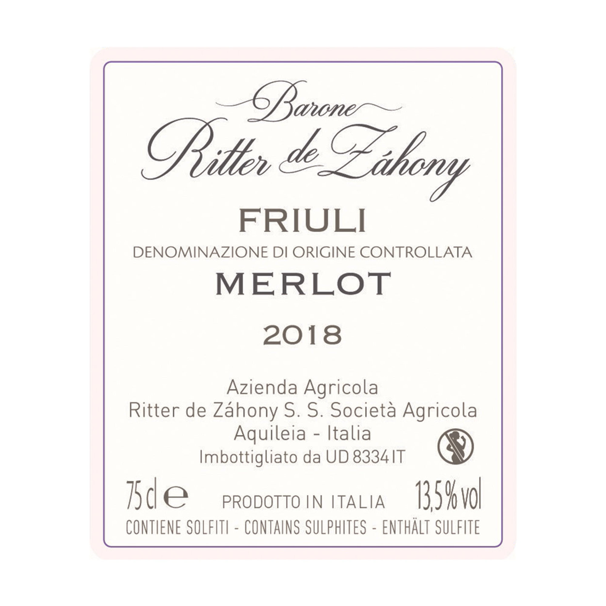 3 bottiglie miste: Prosecco Brut DOC - Edda Cristina Bianco Aromatico 2021 - Merlot DOC Friuli Aquileia 2019 Barone Ritter de Zahony vista6