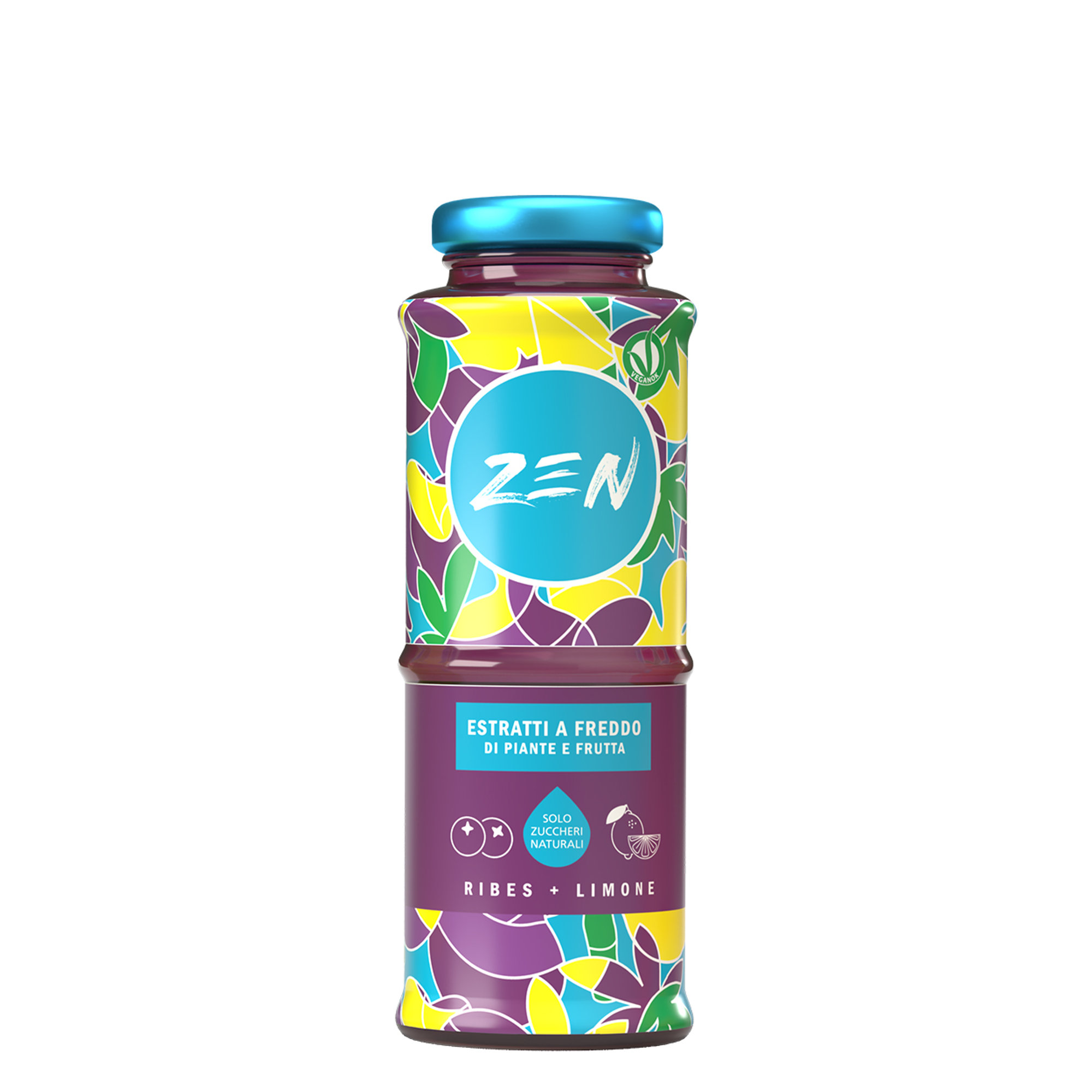 6 Estratti "ZEN" misti 200 ml: 2 Ribes e Limone, 2 Melograno e Limone, 2 Limone e Lime OriOra vista1