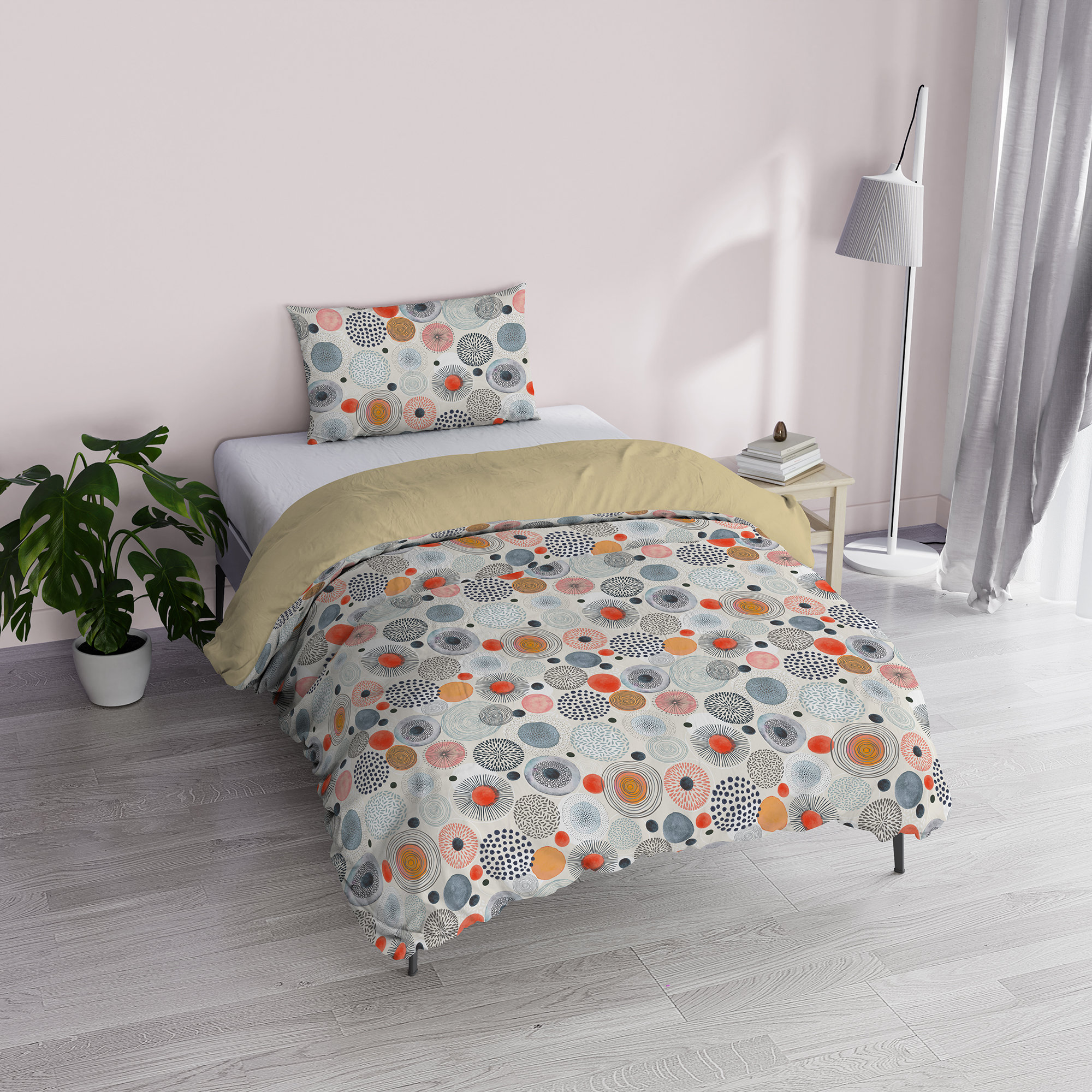 Parure copripiumino + federe Fantasy - acquerello DATEX vista0