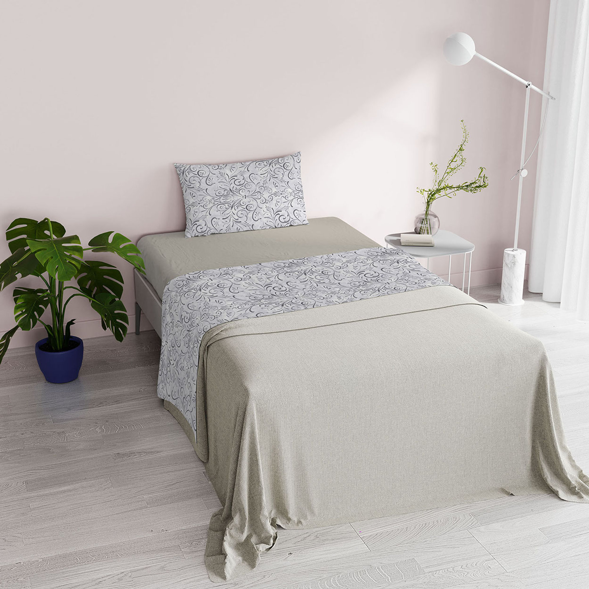 Completo letto Fantasy - ornato grigio DATEX vista1