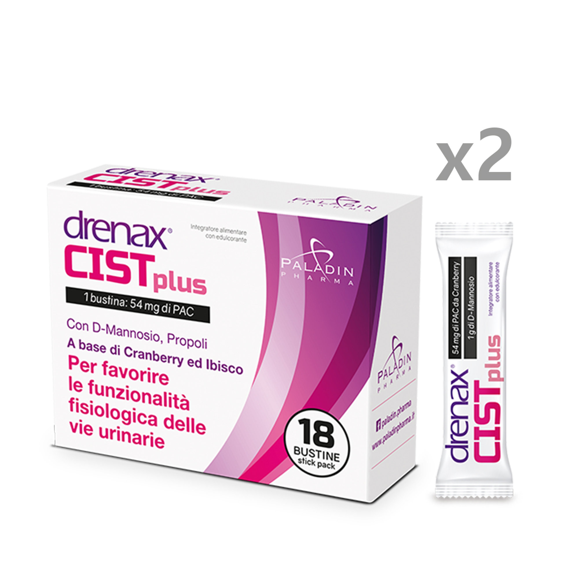 2 confezioni - Drenax Forte Cist Plus Drenax vista0