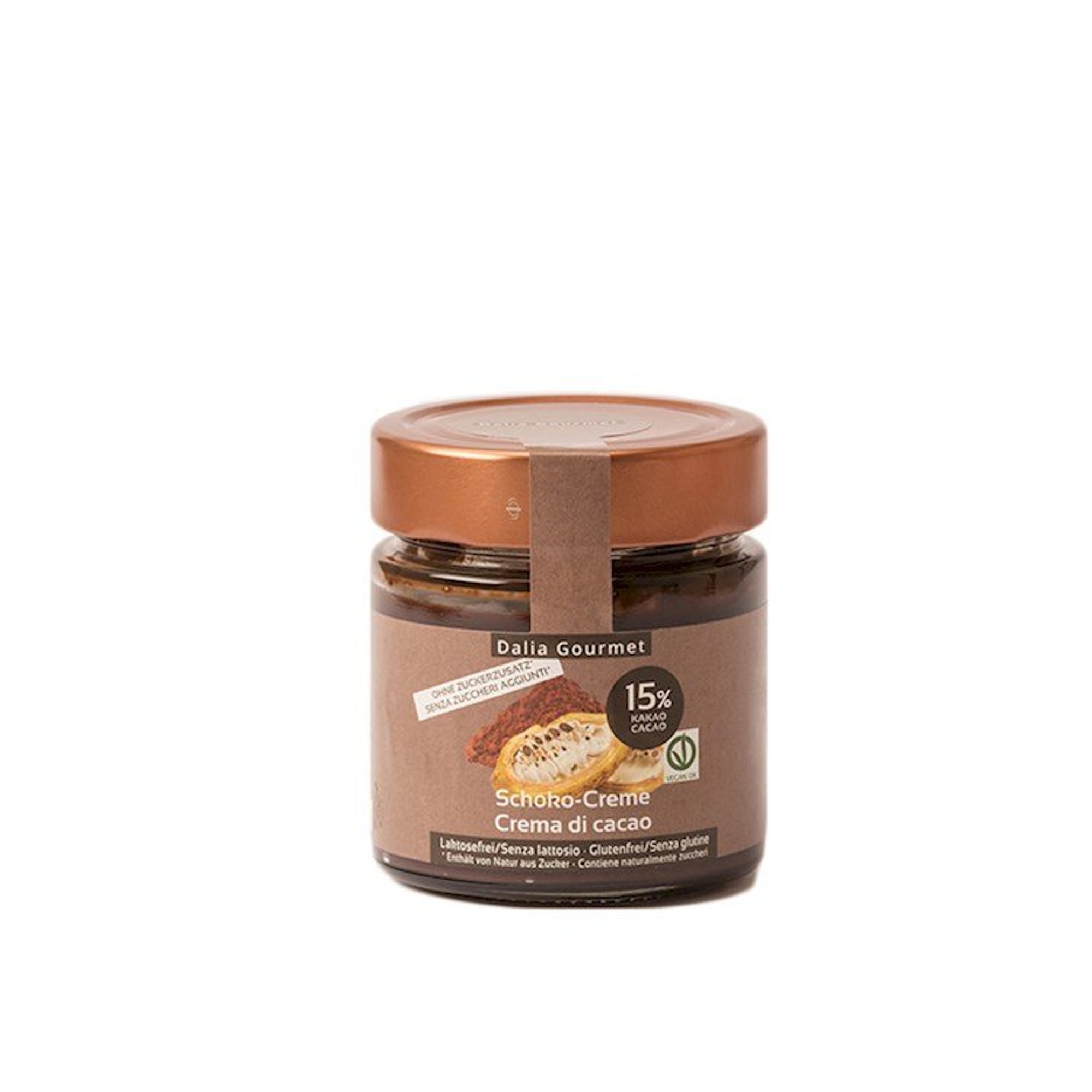4 vasetti misti creme 200 gr: Nocciole e Cacao - Mandorle con Tonka - Arachidi e Cacao - Cacao Zero Cal vista6