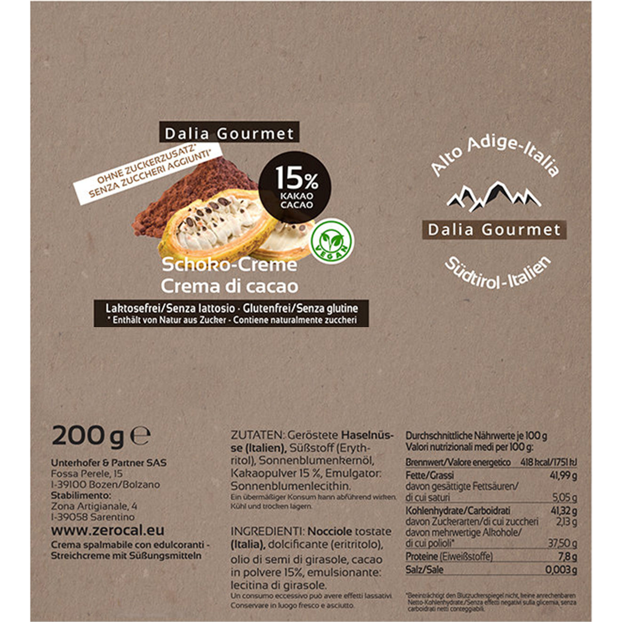 4 vasetti misti creme 200 gr: Nocciole e Cacao - Mandorle con Tonka - Arachidi e Cacao - Cacao Zero Cal vista7