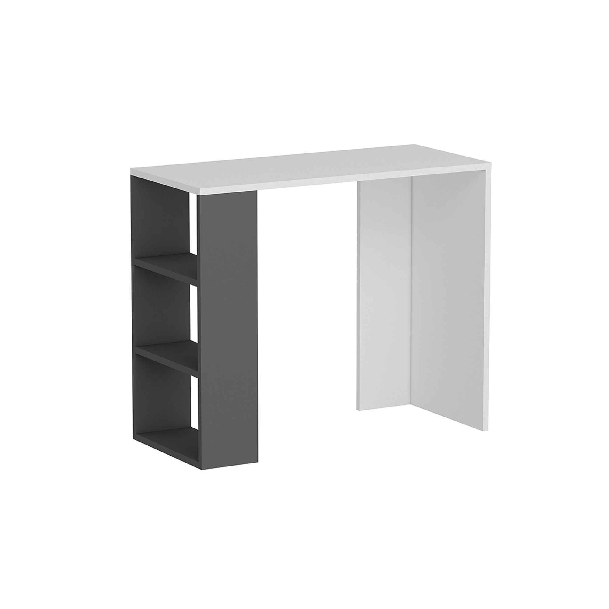 Scrivania Rosa, bianco/antracite Home&Office vista0