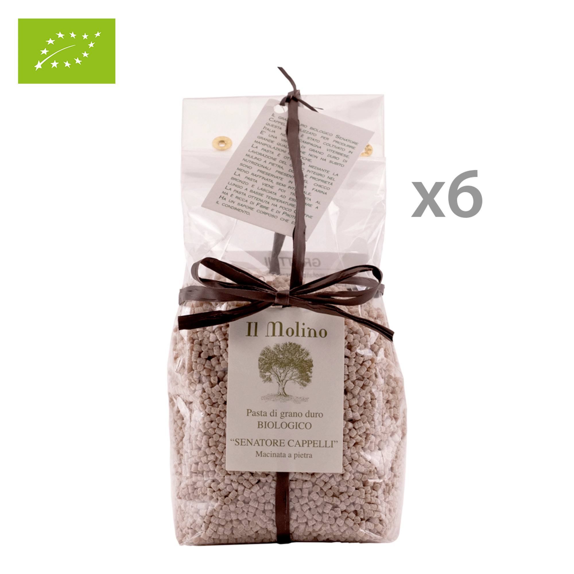6 confezioni - Grattini grano duro Senatore Cappelli 500 gr Il Molino - Pasta vista0
