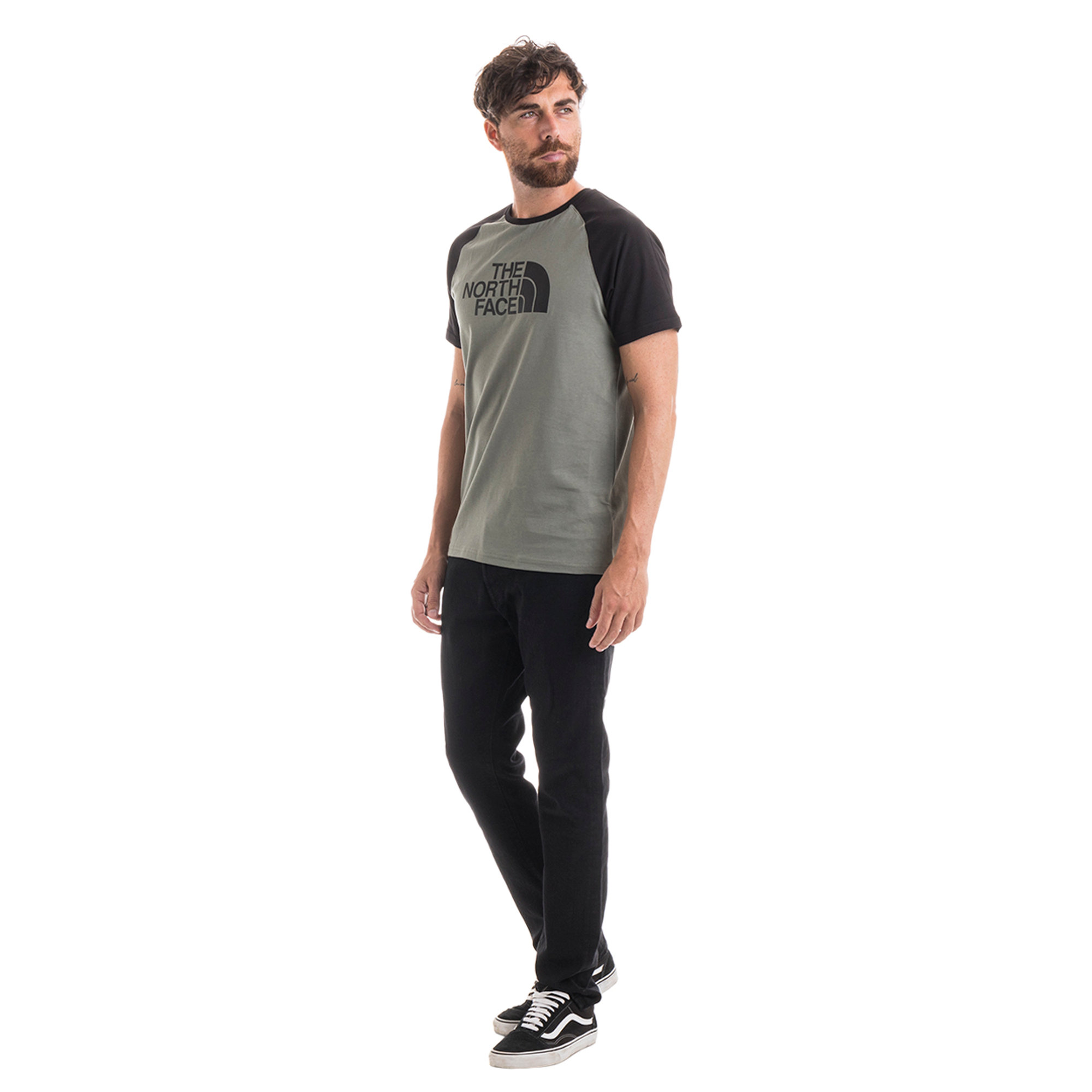 T-shirt a girocollo verde salvia The North Face vista2