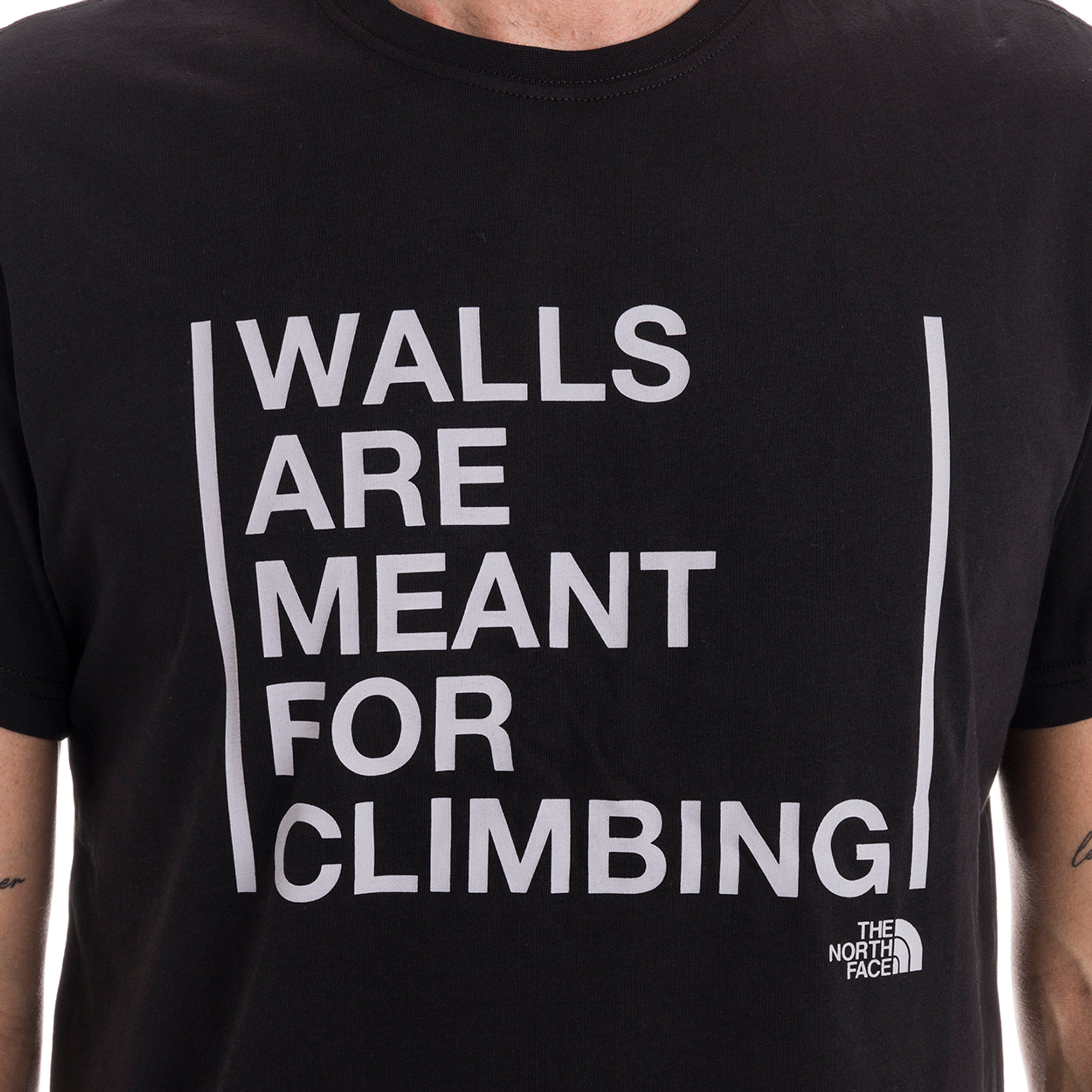 T-shirt con stampa nera The North Face vista1