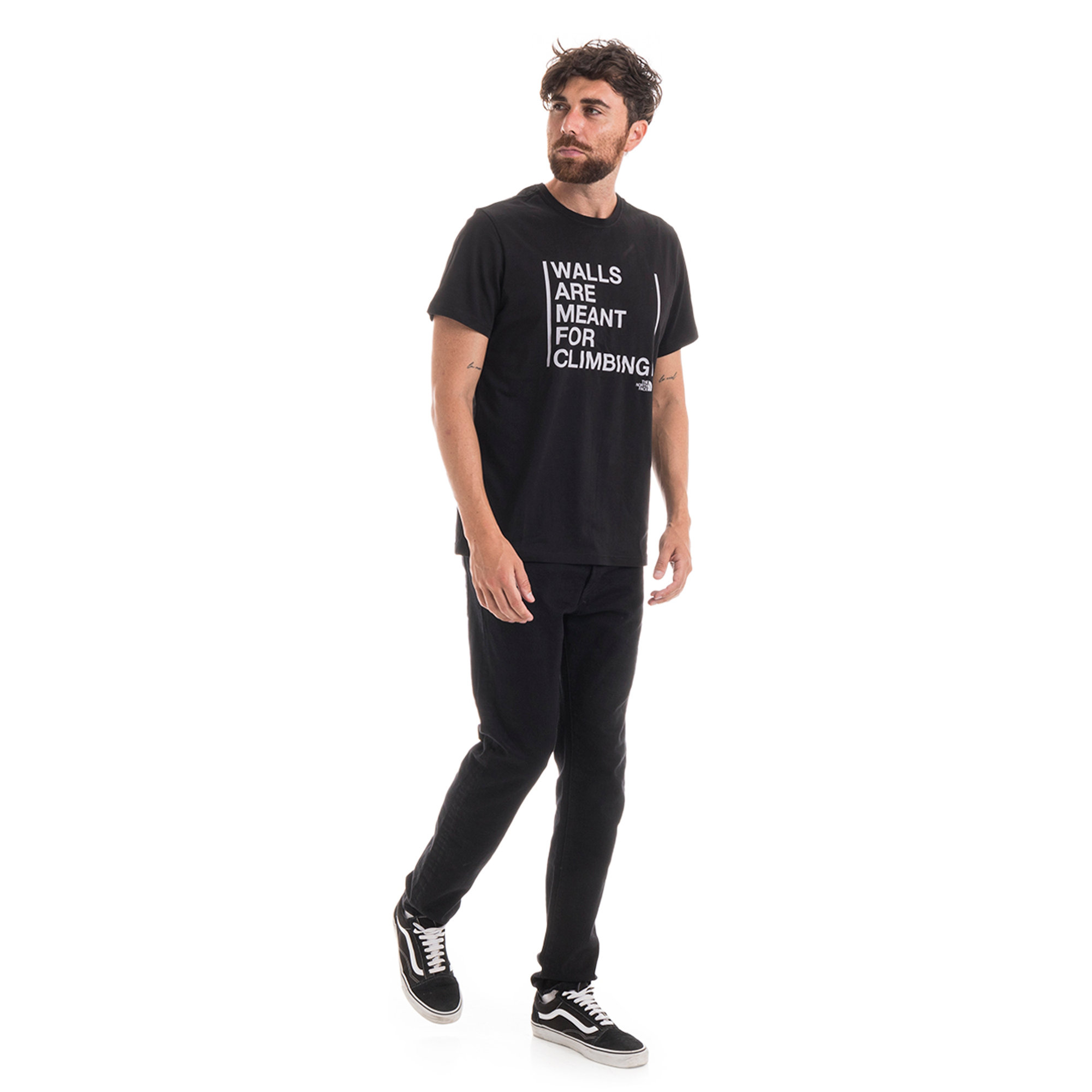 T-shirt con stampa nera The North Face vista2