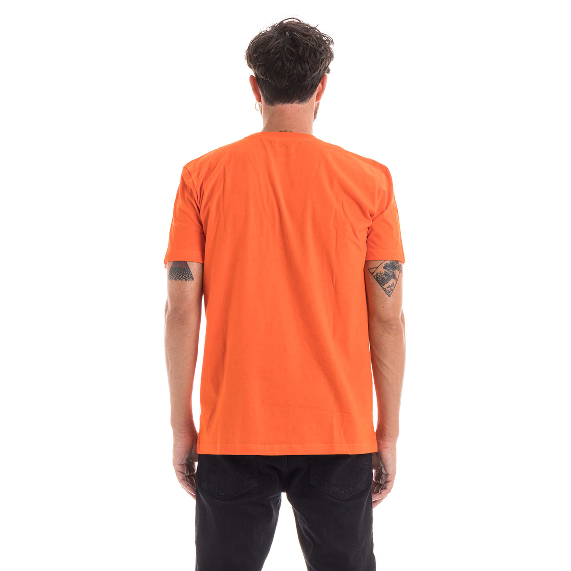 T-shirt con maxi stampa arancione The North Face vista3