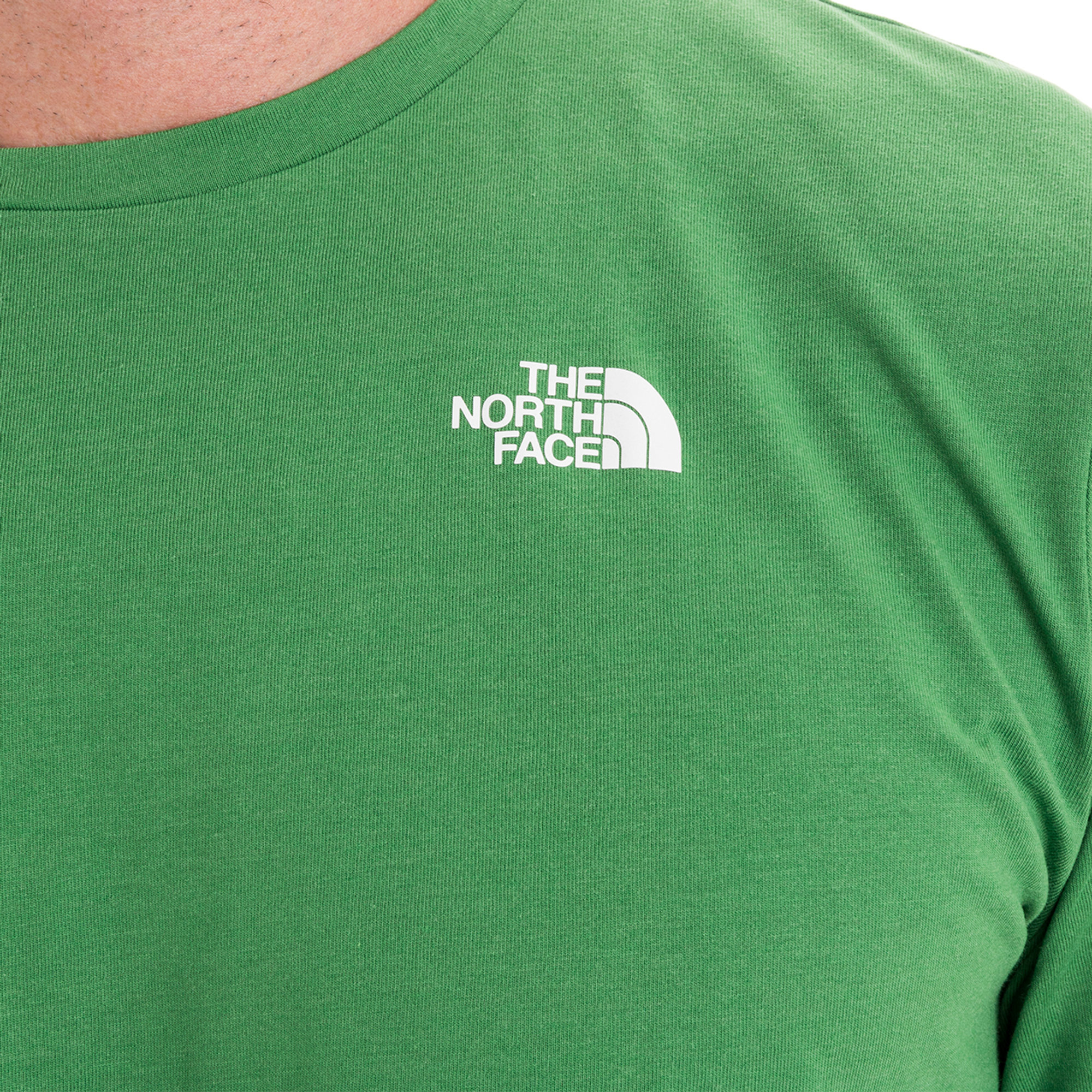 T-shirt a girocollo verde The North Face vista1