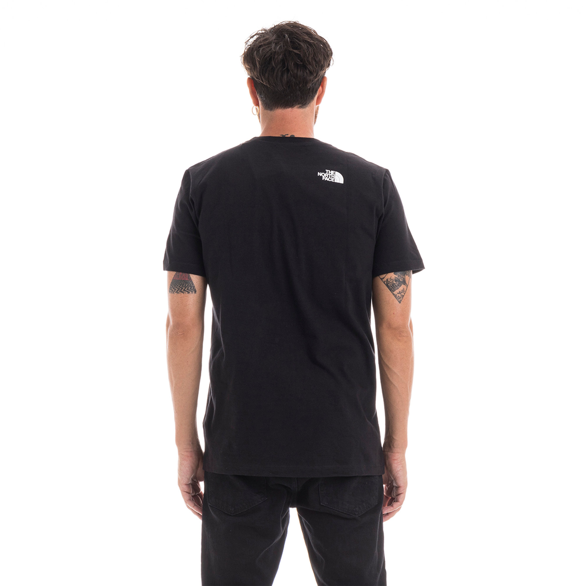 T-shirt con maxi stampa nera The North Face vista3