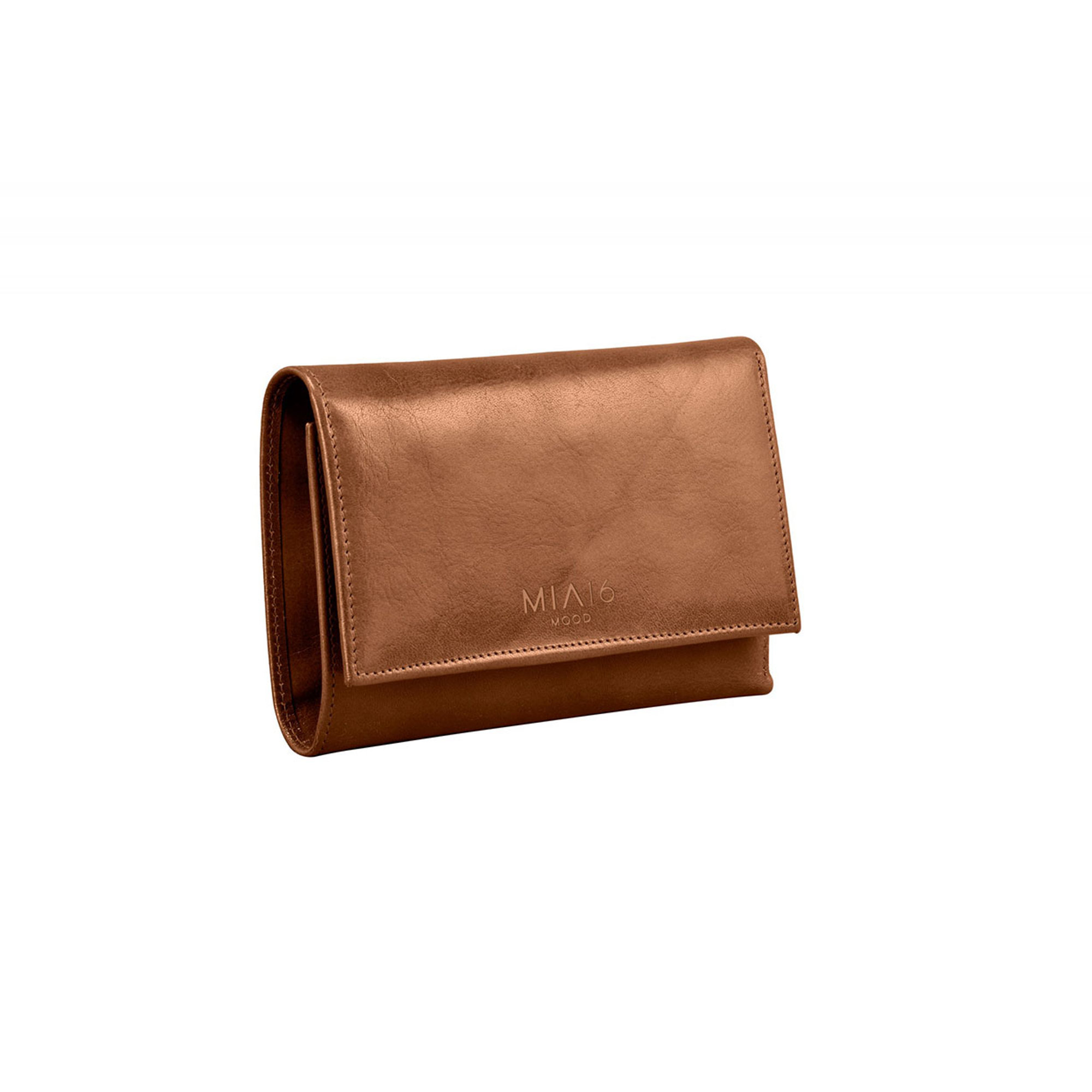 Portafoglio in pelle con tasche interne e zip cuoio MIA16 VENEZIA vista0