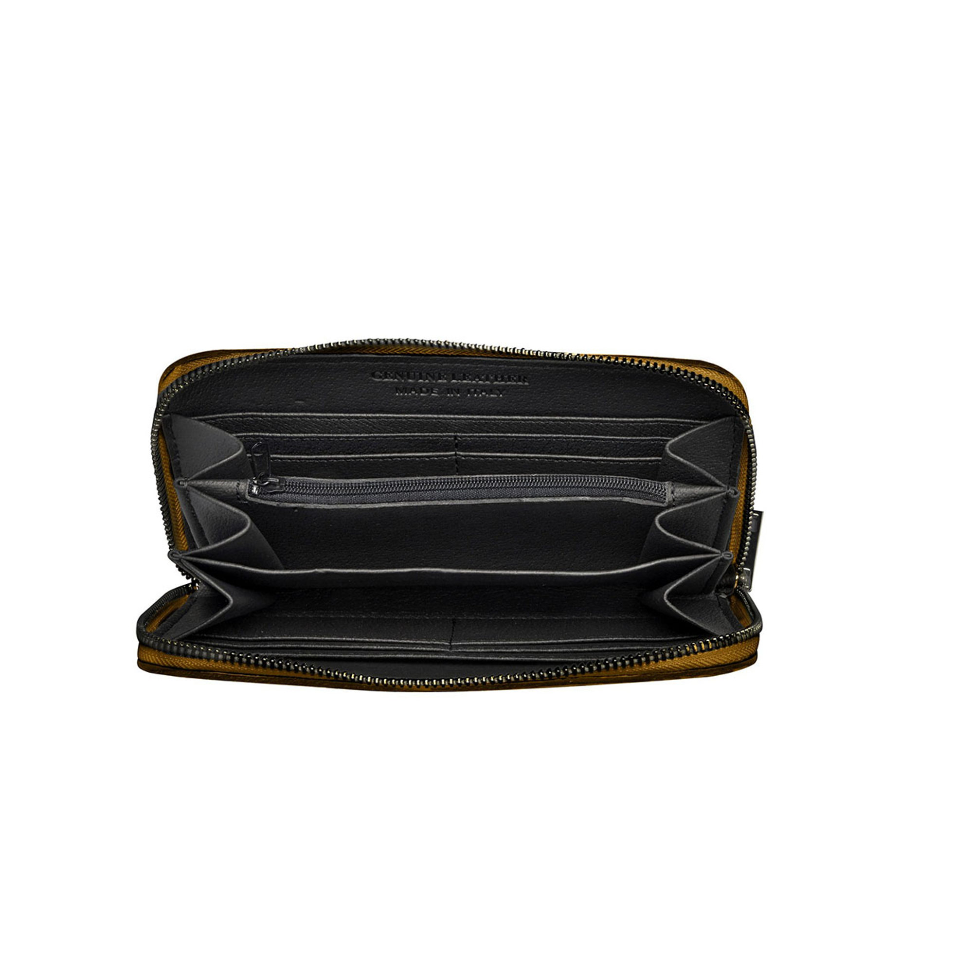 Portafoglio medio  in pelle con tasche interne e porta carte cuoio MIA16 VENEZIA vista1
