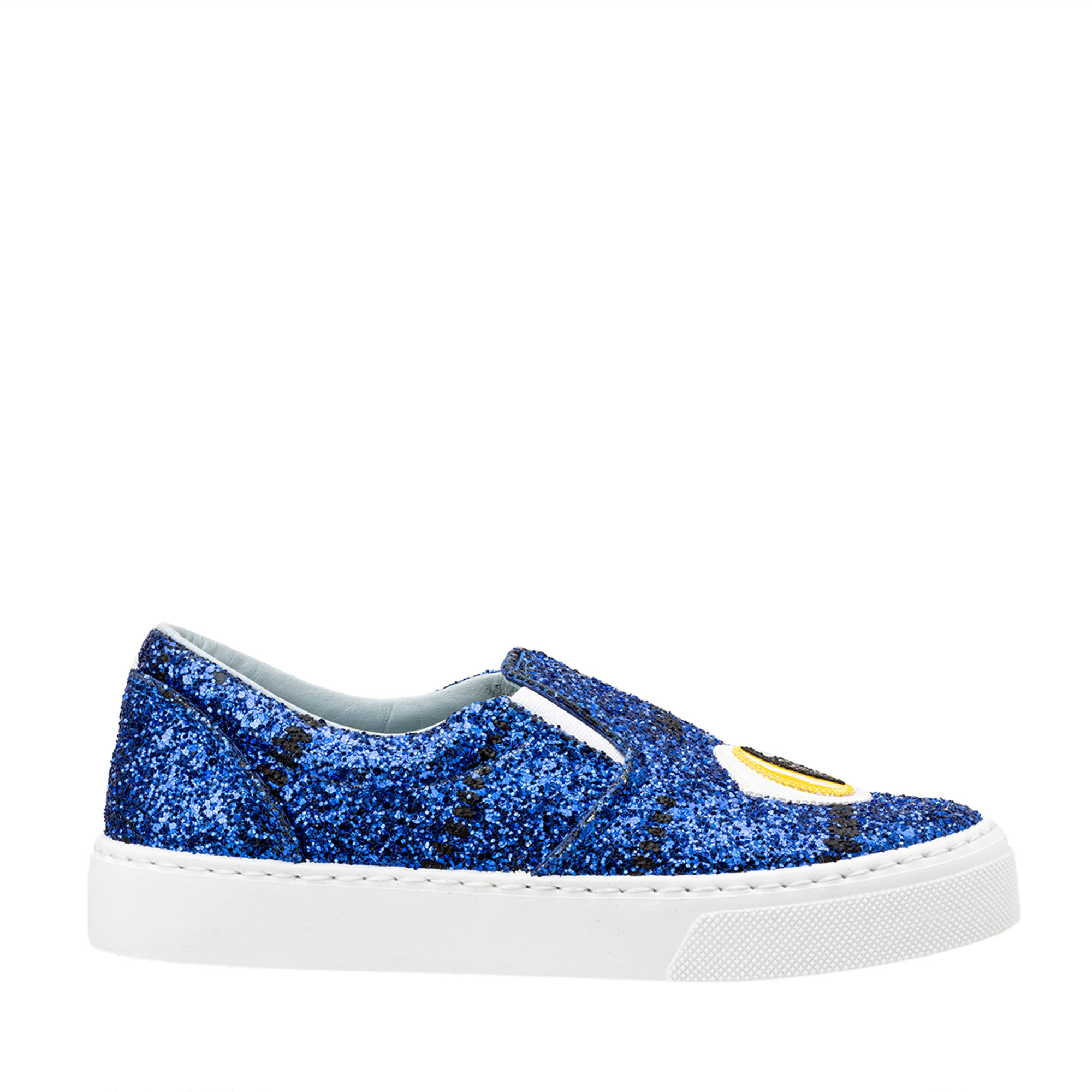 Slip-on in glitter blu Chiara Ferragni  vista0