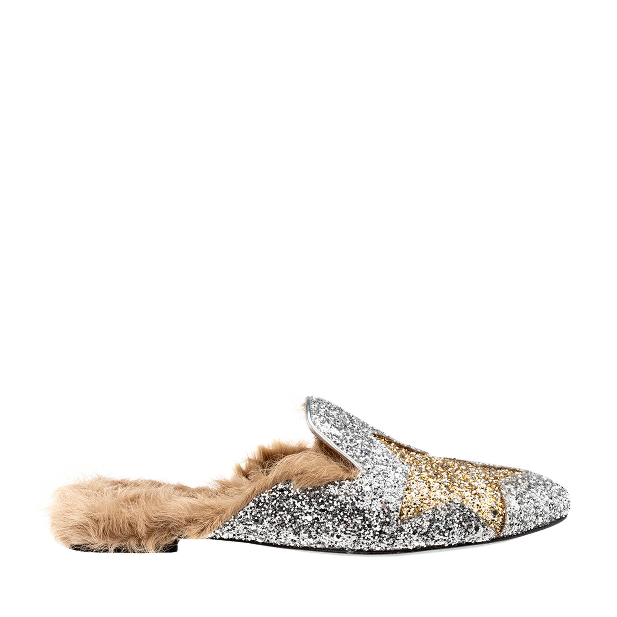 Mules con stella in glitter argento Chiara Ferragni  vista0
