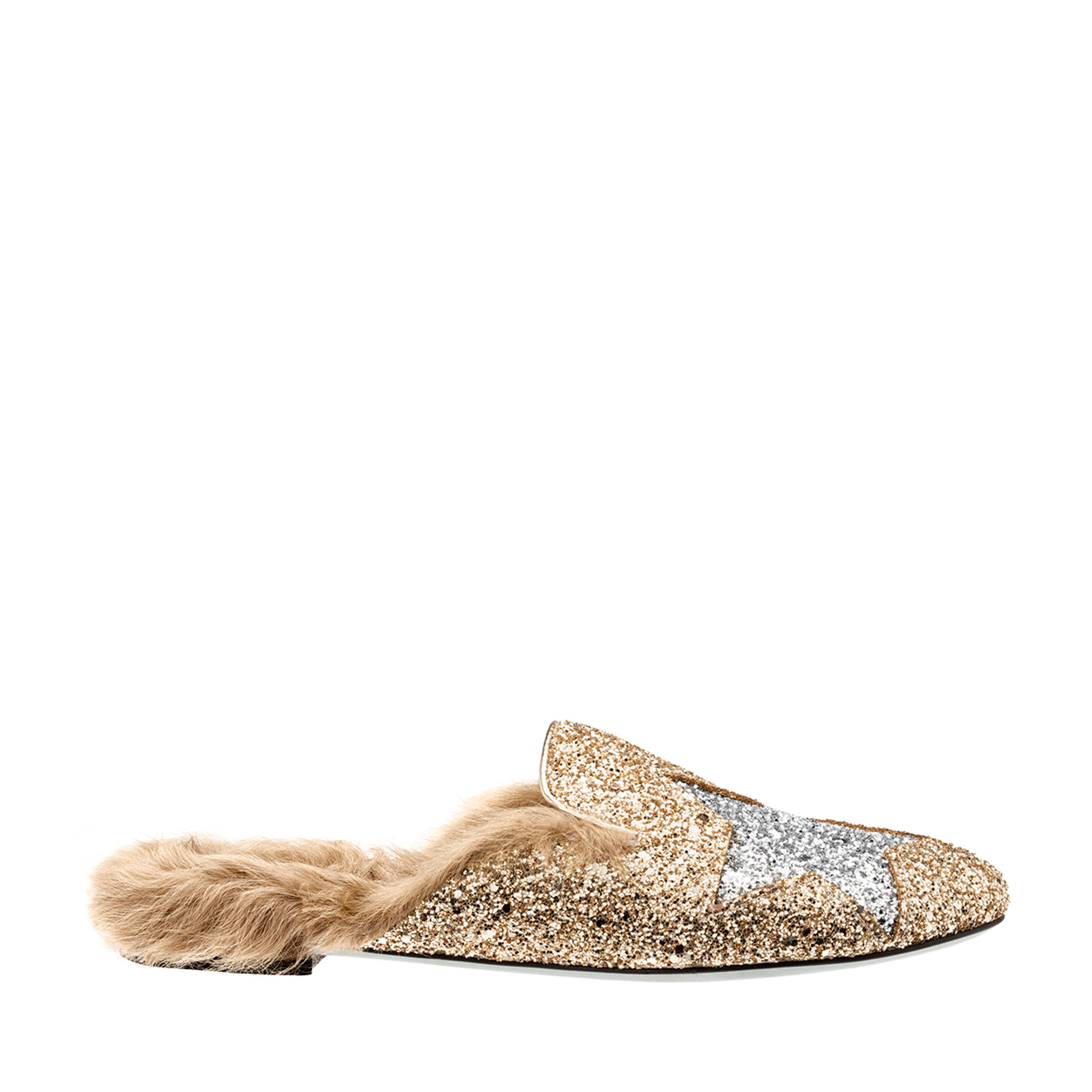 Mules con stella in glitter platino Chiara Ferragni  vista0