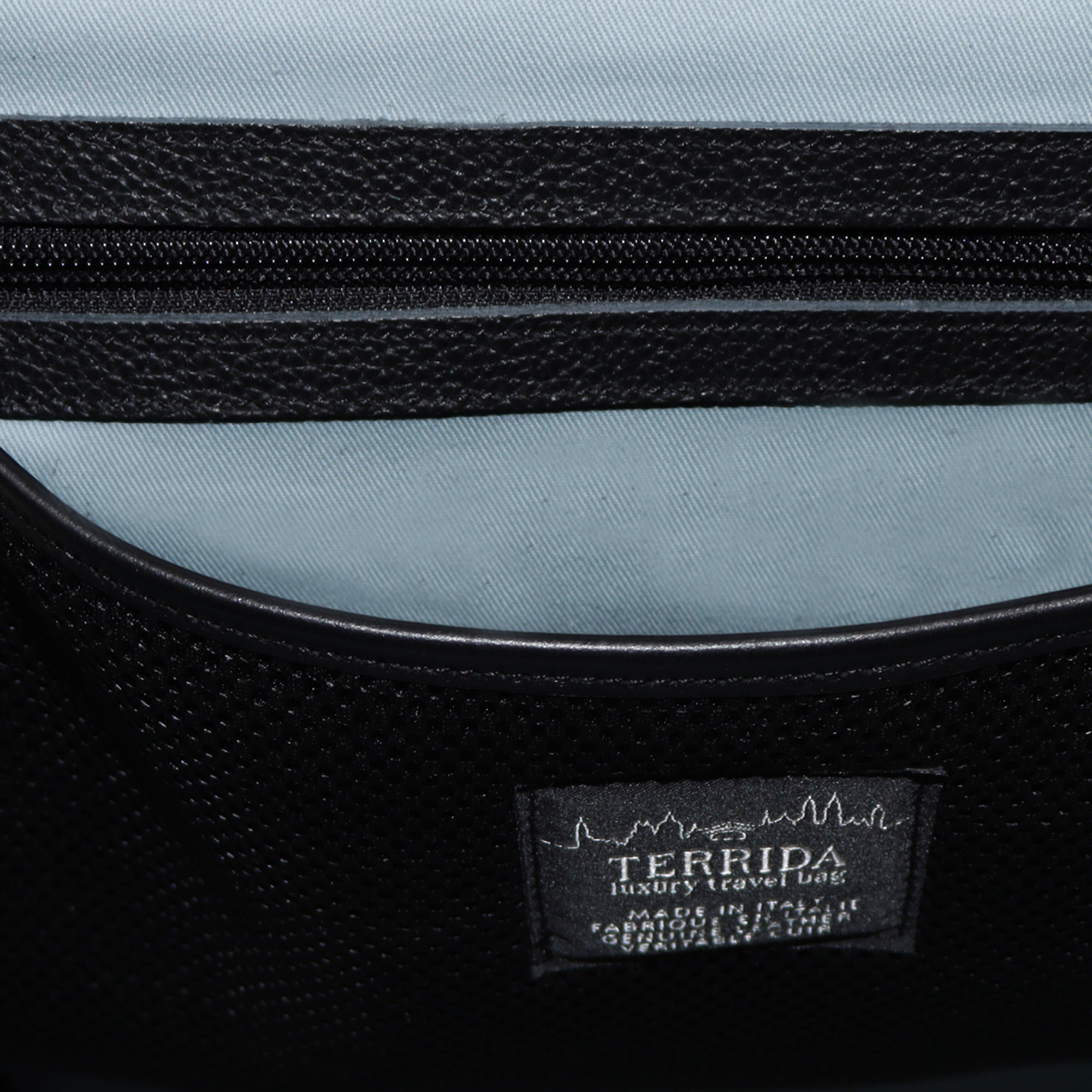 Zaino laptop sportivo in pelle nero Terrida vista3
