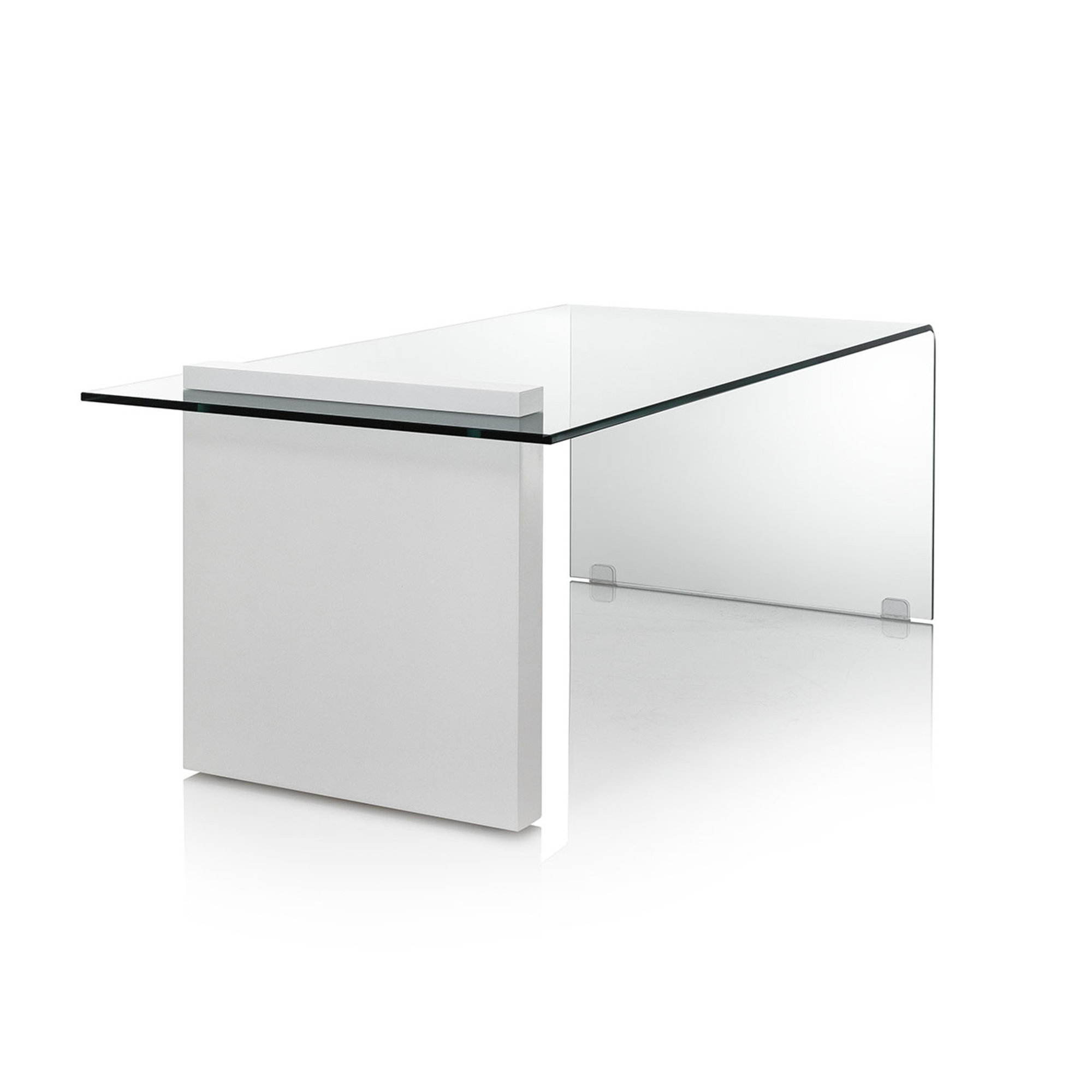 Tavolino YUI, bianco/trasparente TFT Home vista1