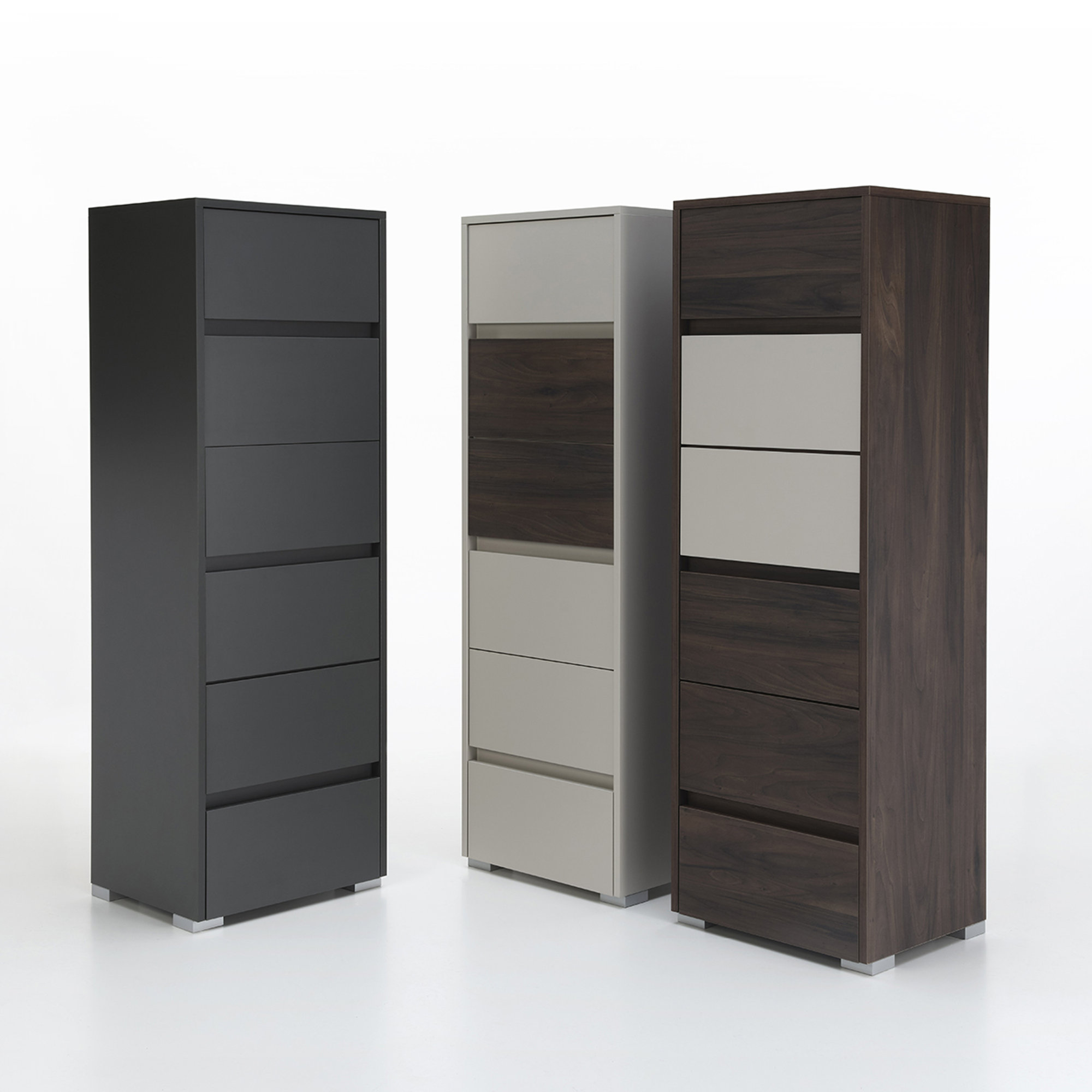 Settimino 6 cassetti con specchio RIO, grigio scuro TFT Home Obsoleto vista3