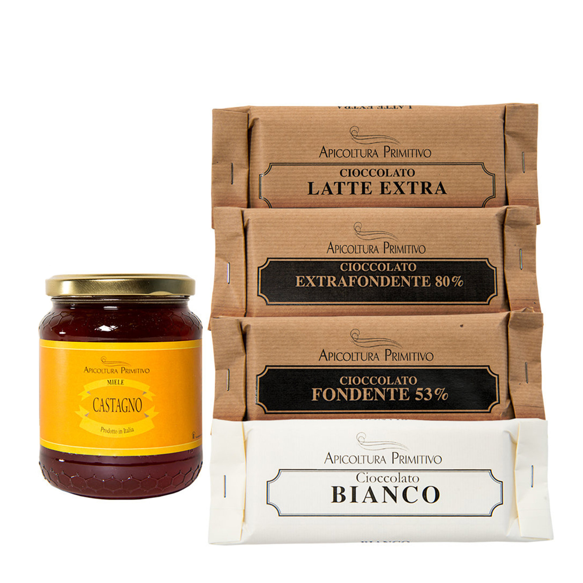 Kit Miele e Cioccolato - 5 prodotti Apicoltura Primitivo vista0