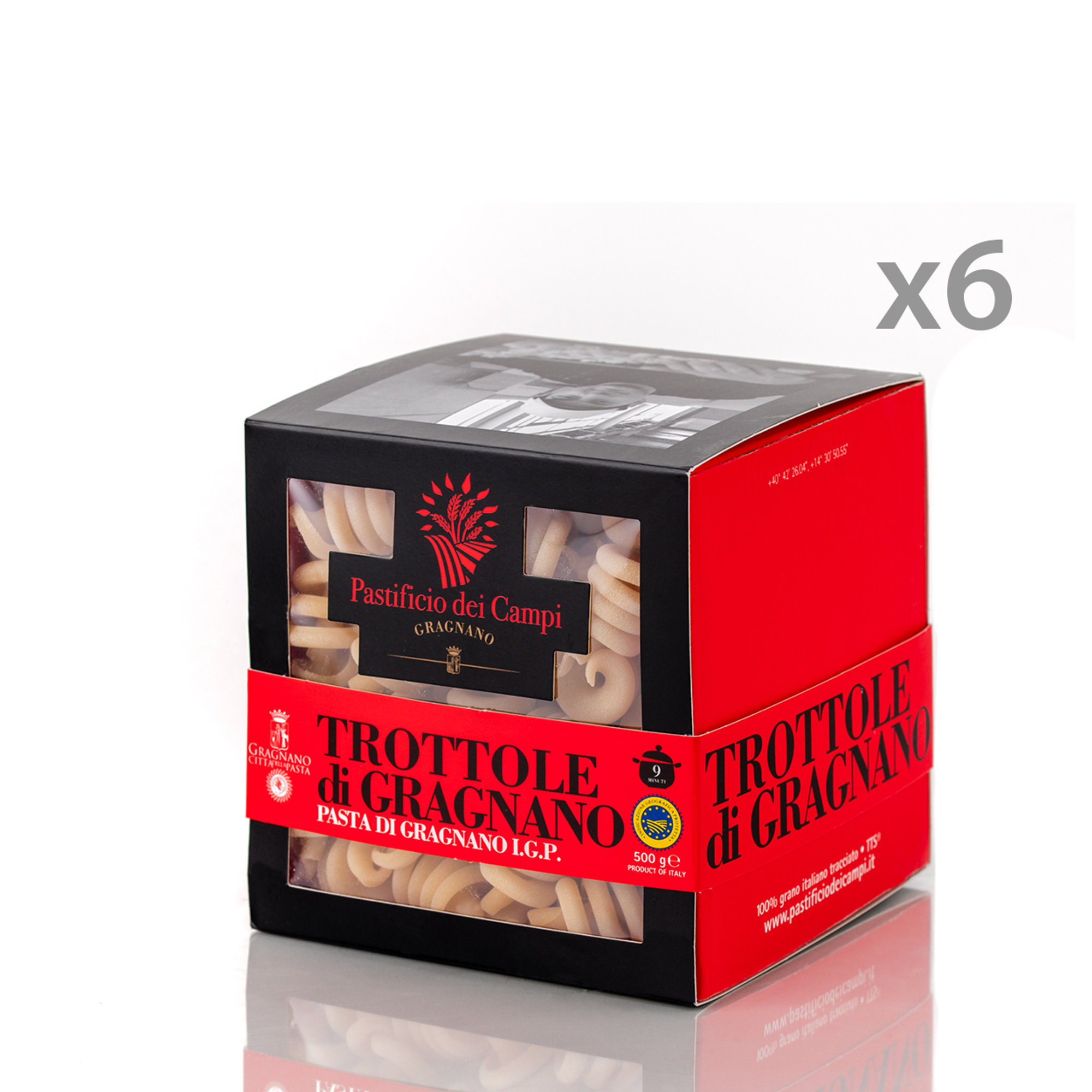 6 confezioni - Trottole di Gragnano IGP 500 gr. Pastificio dei Campi vista0