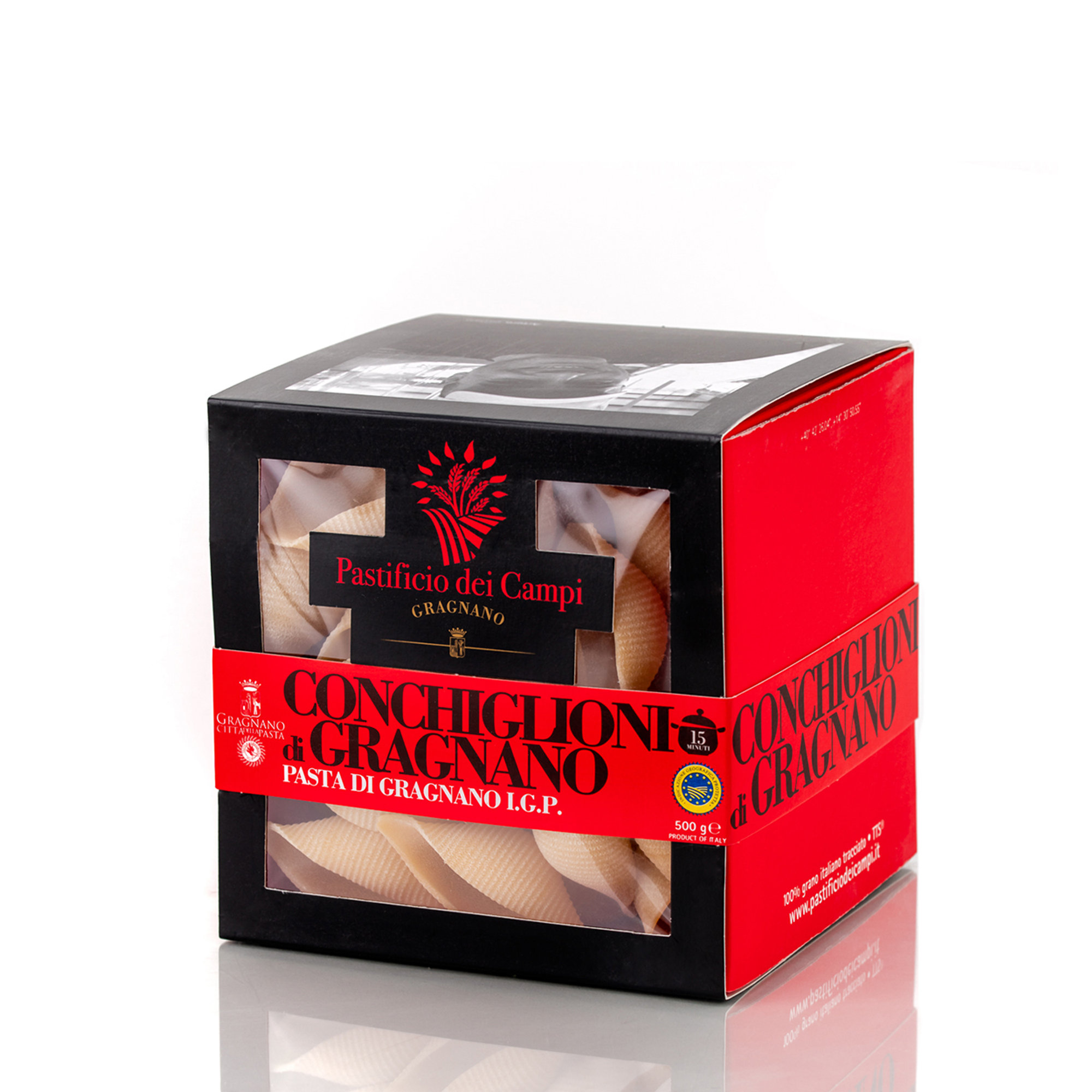 6 confezioni miste 500 gr: 1 Gnocchi Sardi, 1 Conchiglioni, 1 Elicoidali, 1 Linguine, 1 Vermicelli, 1 Trottole Pastificio dei Campi vista2