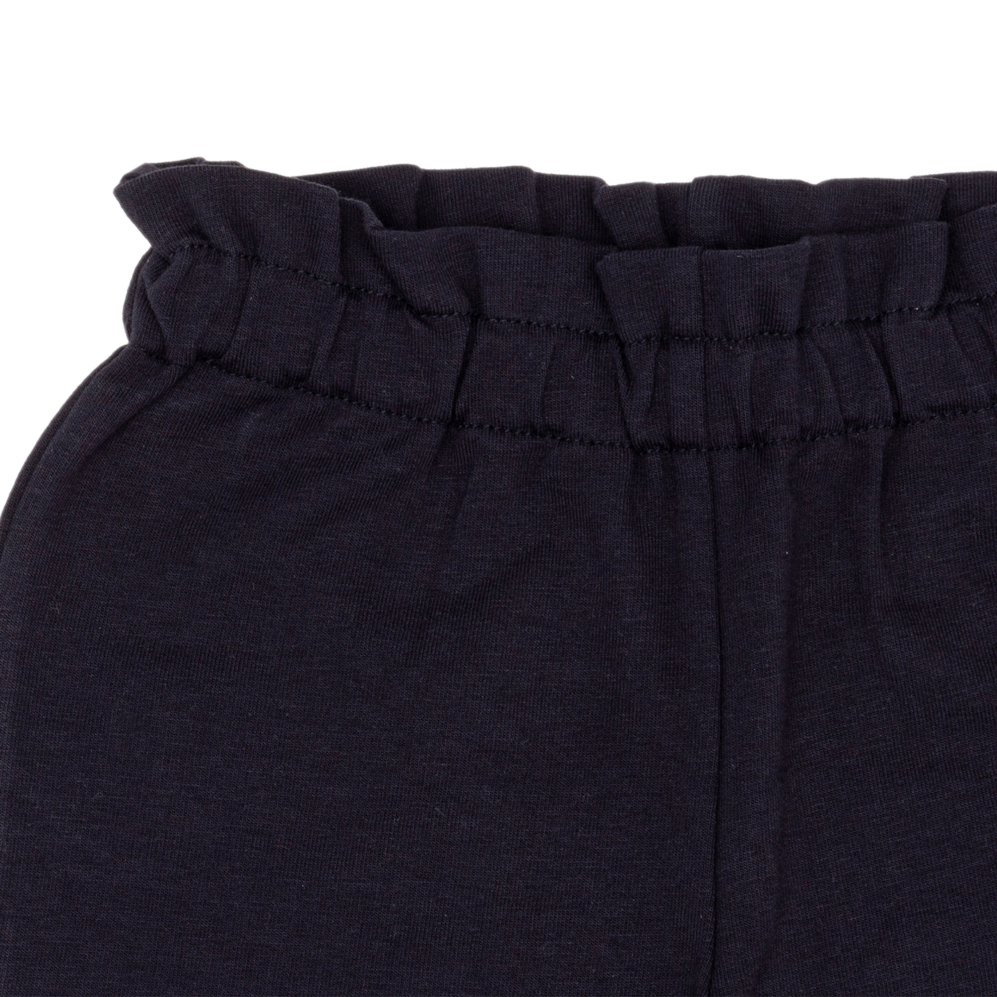 Short in cotone blu con elastico FRUGOO vista2